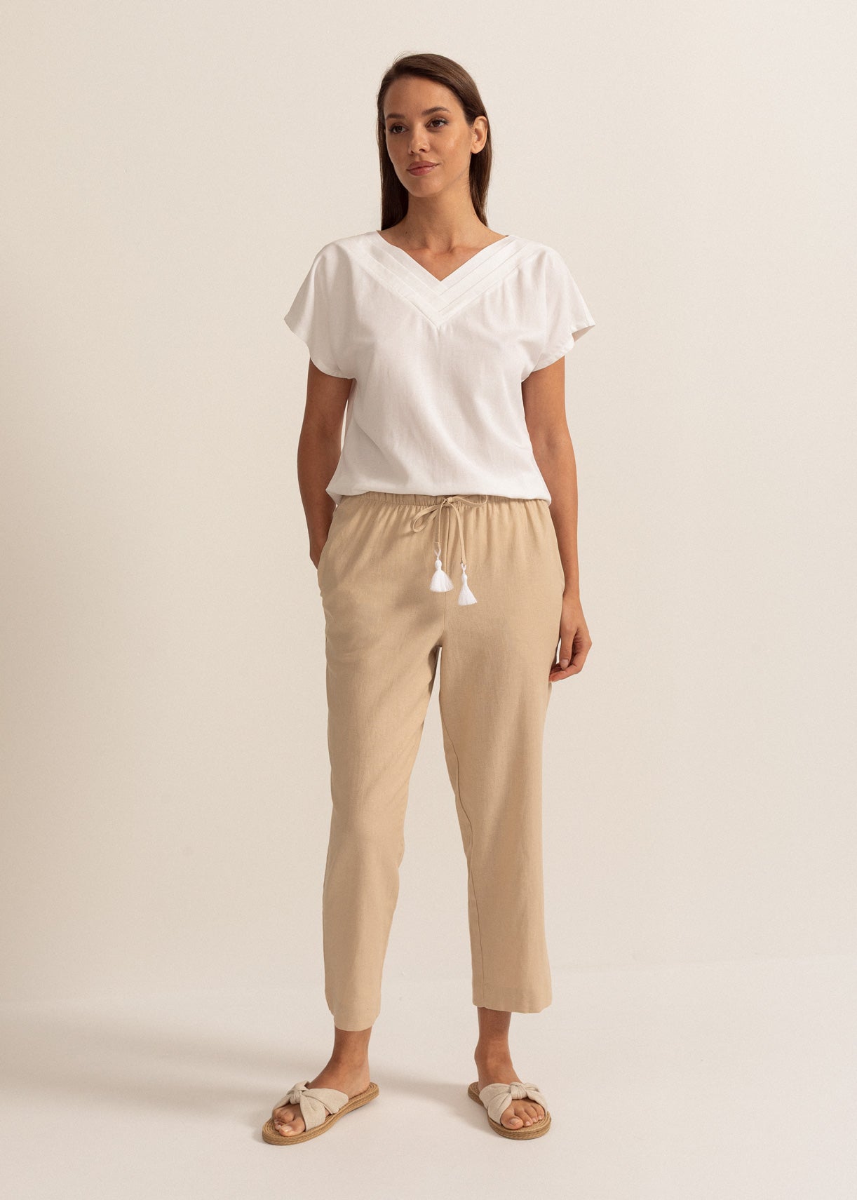 Pantaloni Damă Cool Flax In/Viscoză