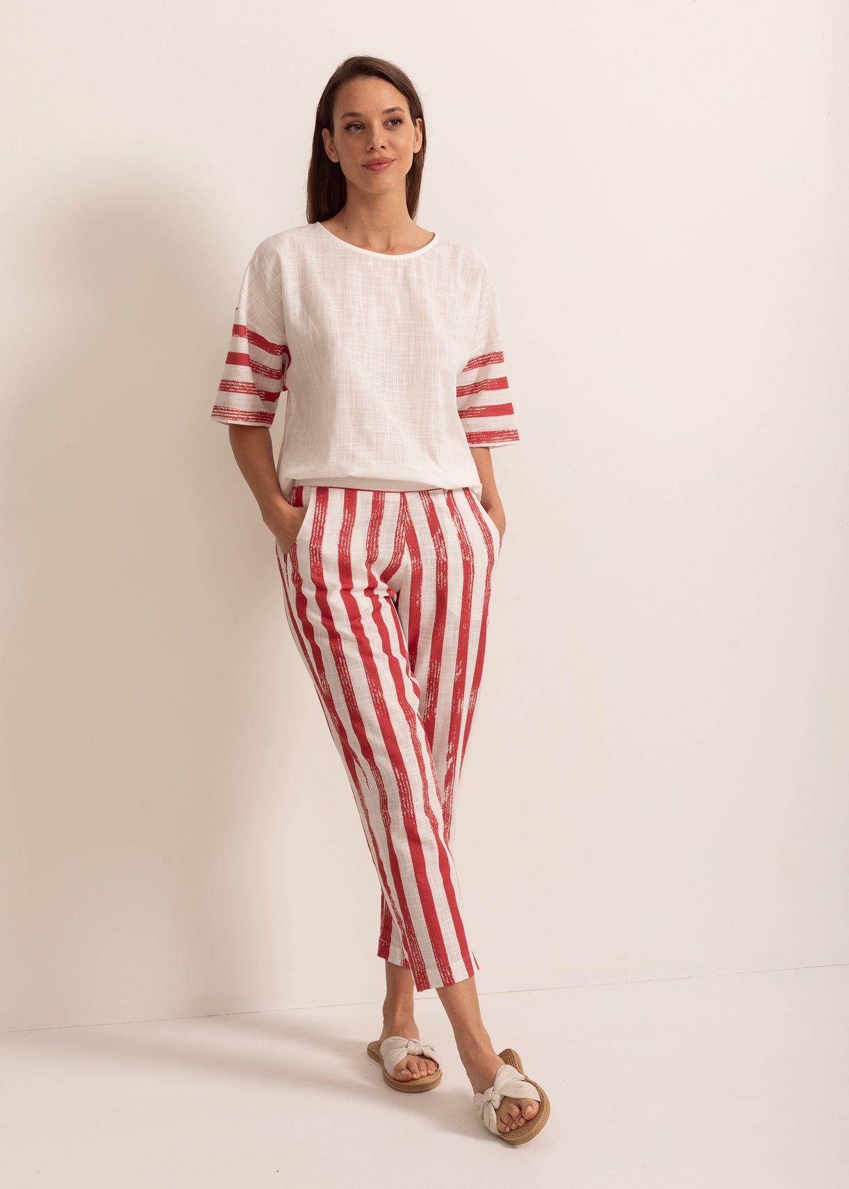 Pantaloni Damă Rimini Țesătură Bumbac