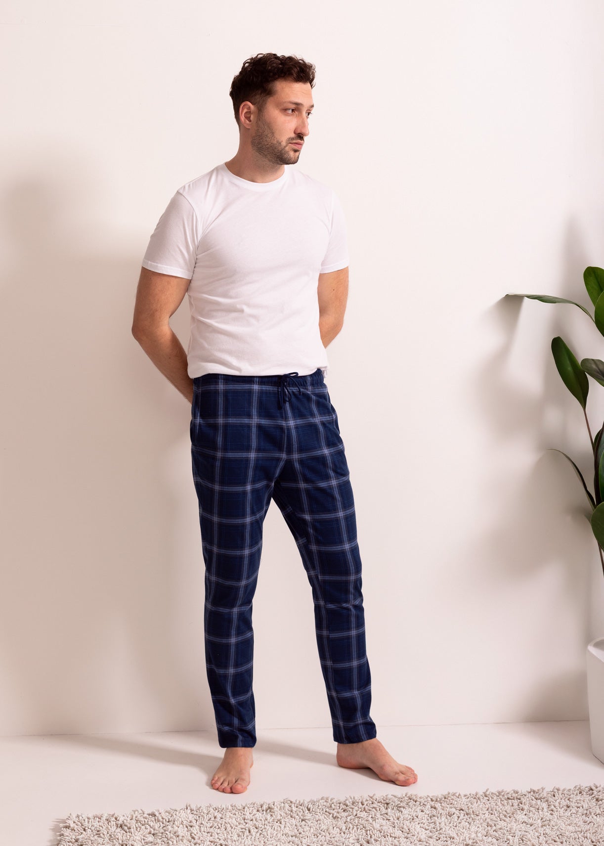 Pantaloni Pijama Bărbați Malcom Bumbac