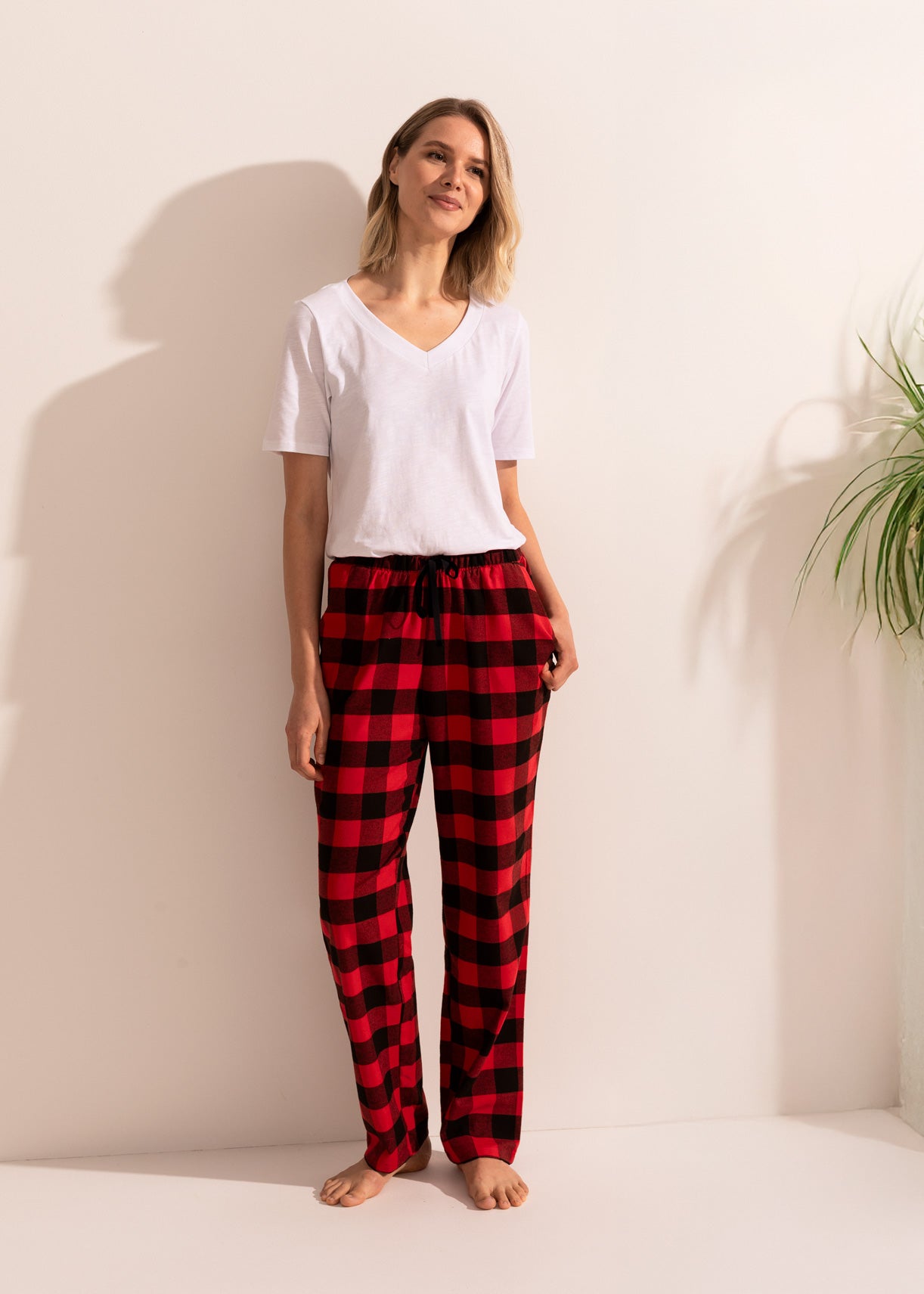Pantaloni pijama damă Victoria Bumbac