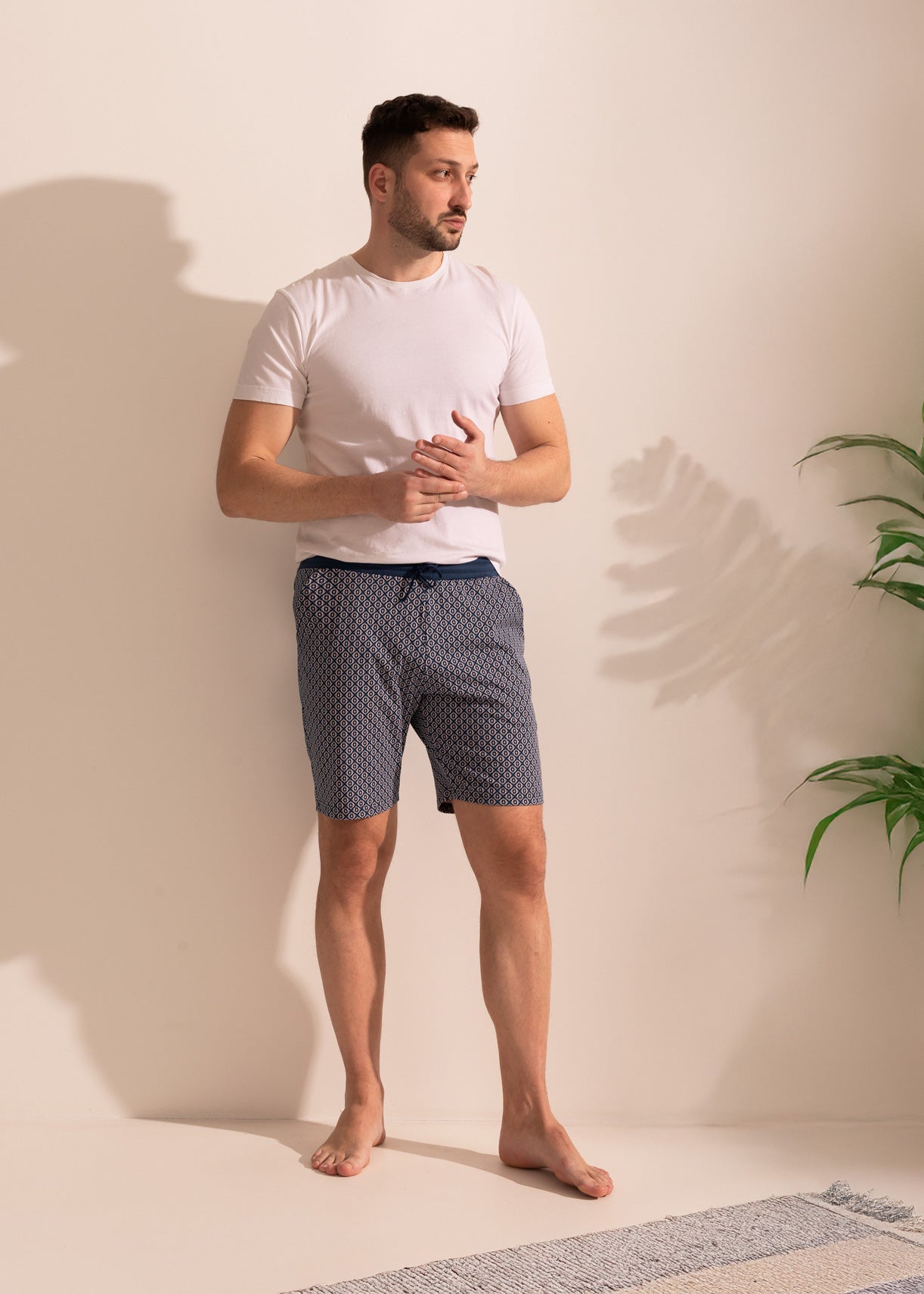 Pantaloni Scurți Bărbați Arlo Bumbac TWIN