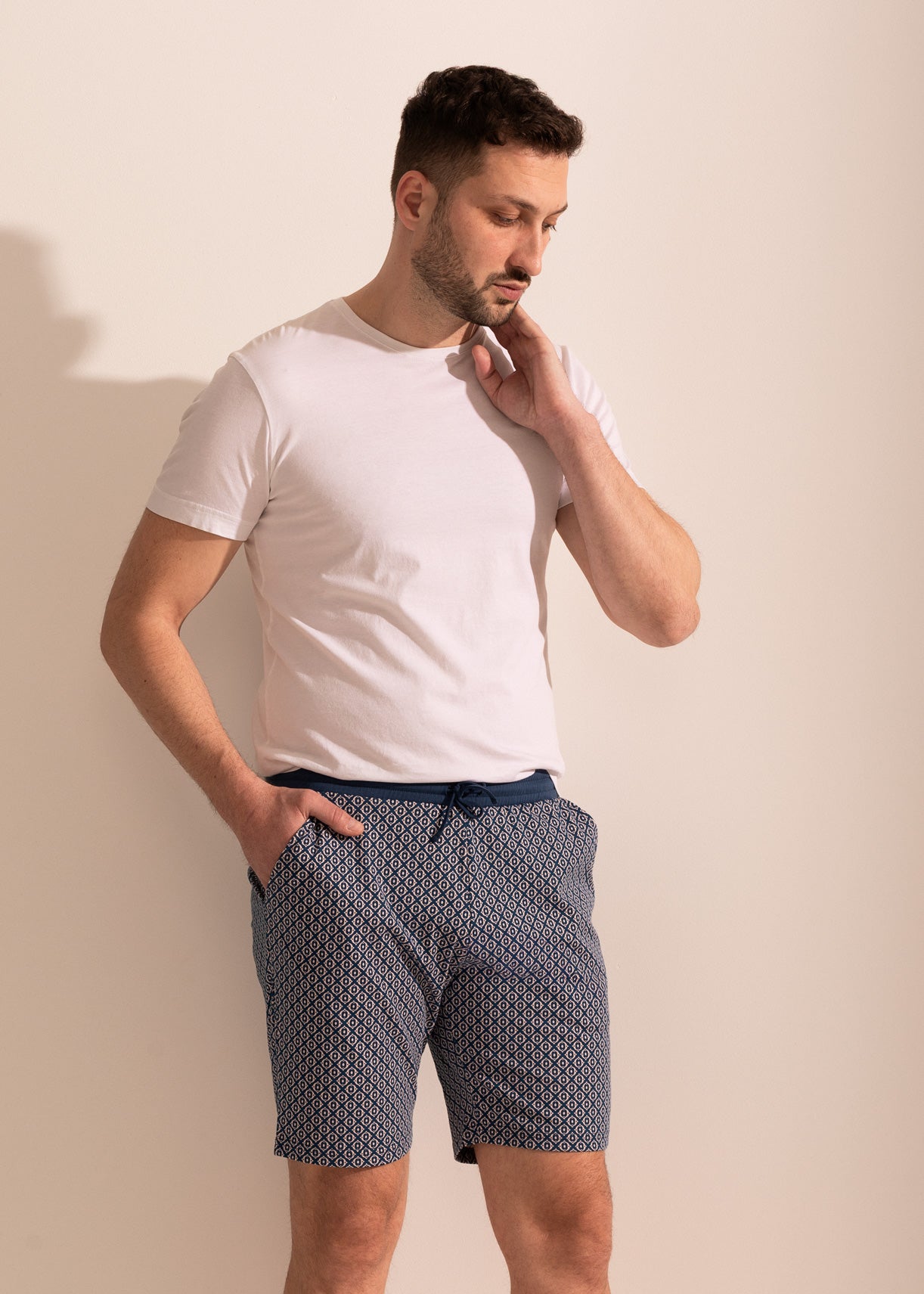 Pantaloni Scurți Bărbați Arlo Bumbac TWIN