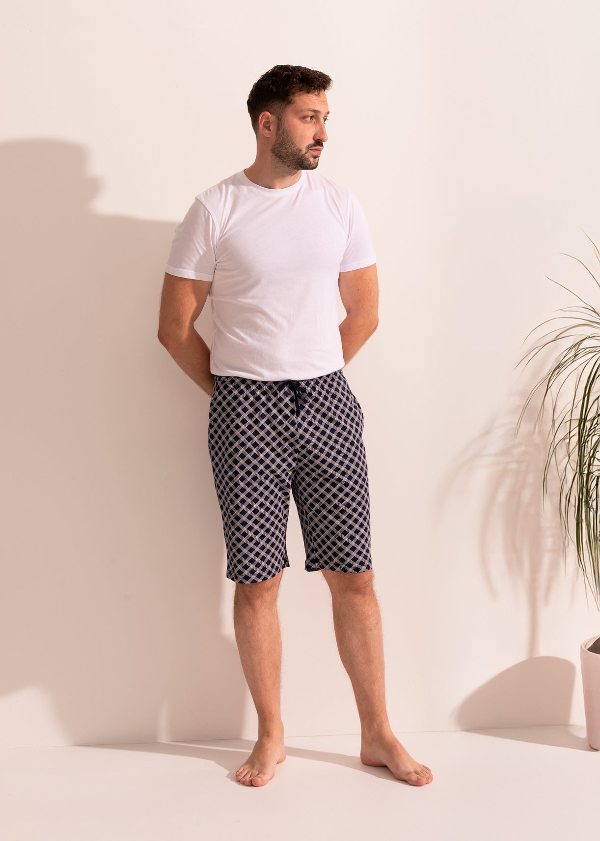 Pantaloni Scurți Bărbați Arlo Bumbac TWIN