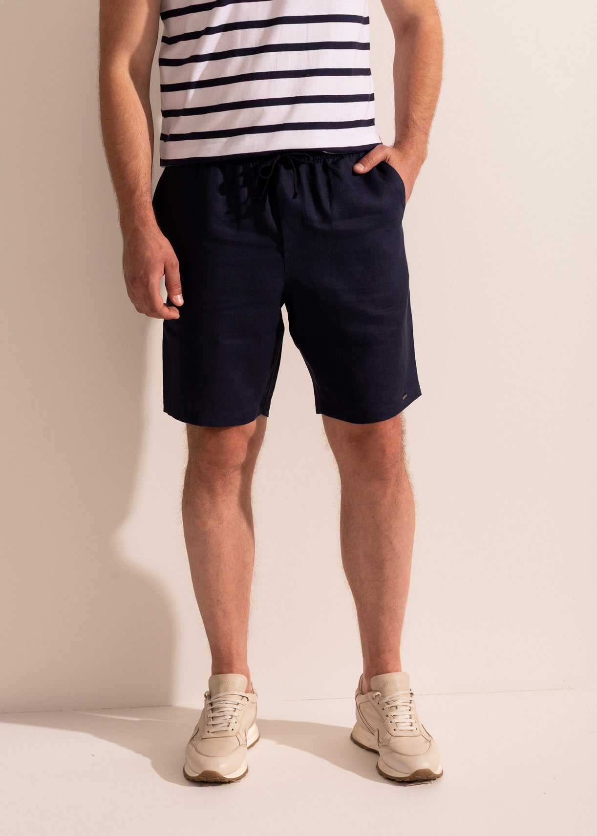 Pantaloni scurți bărbați Positano Bambus/In