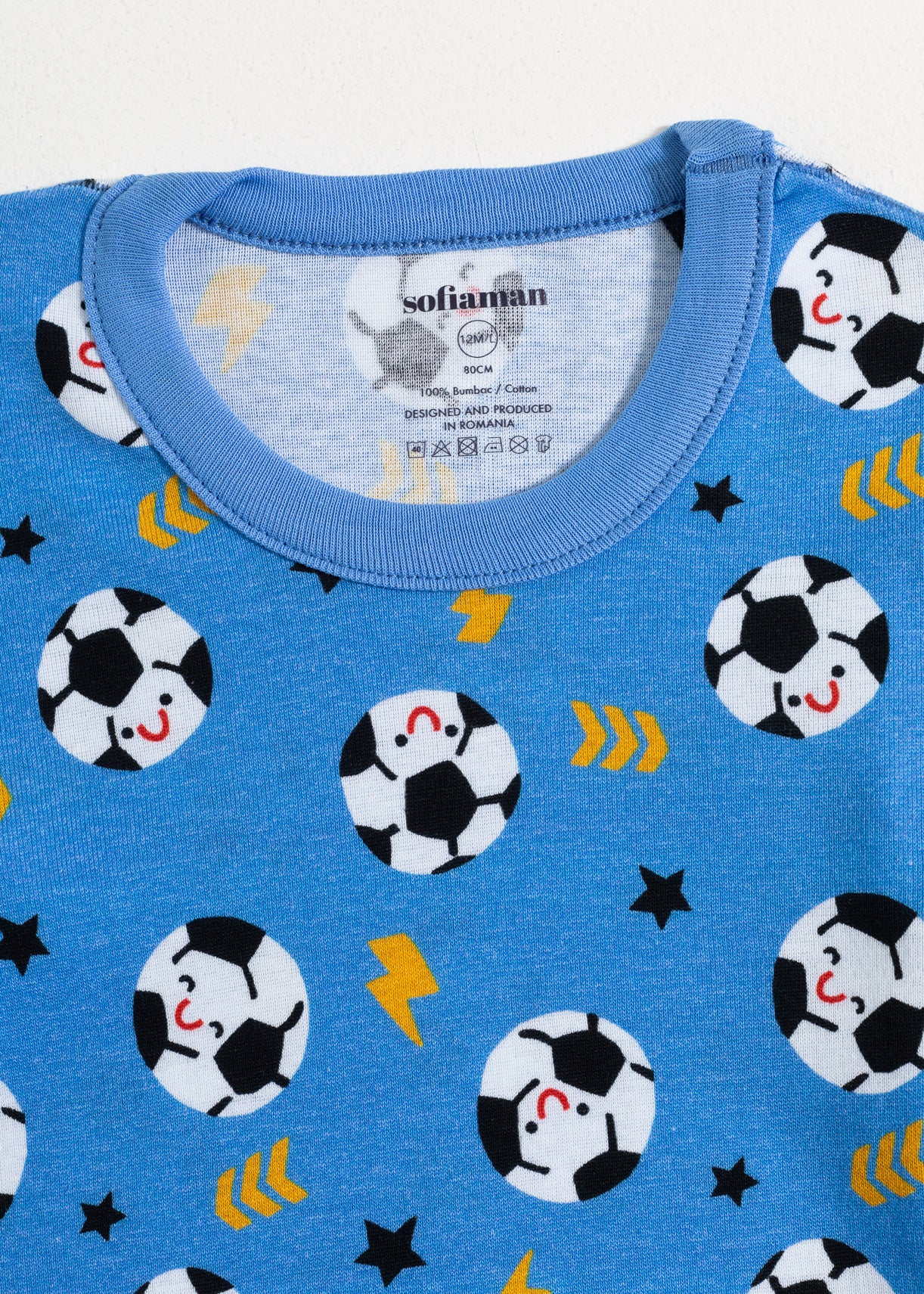 Pijama Baby Football Bumbac