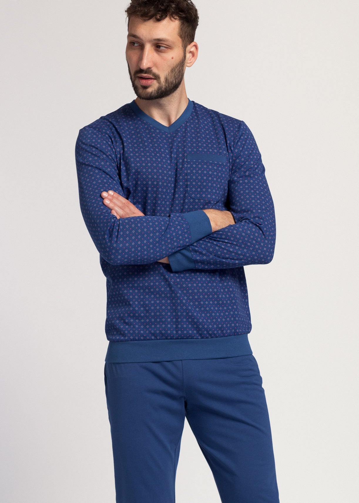 Pijama Bărbați Malaga Bumbac