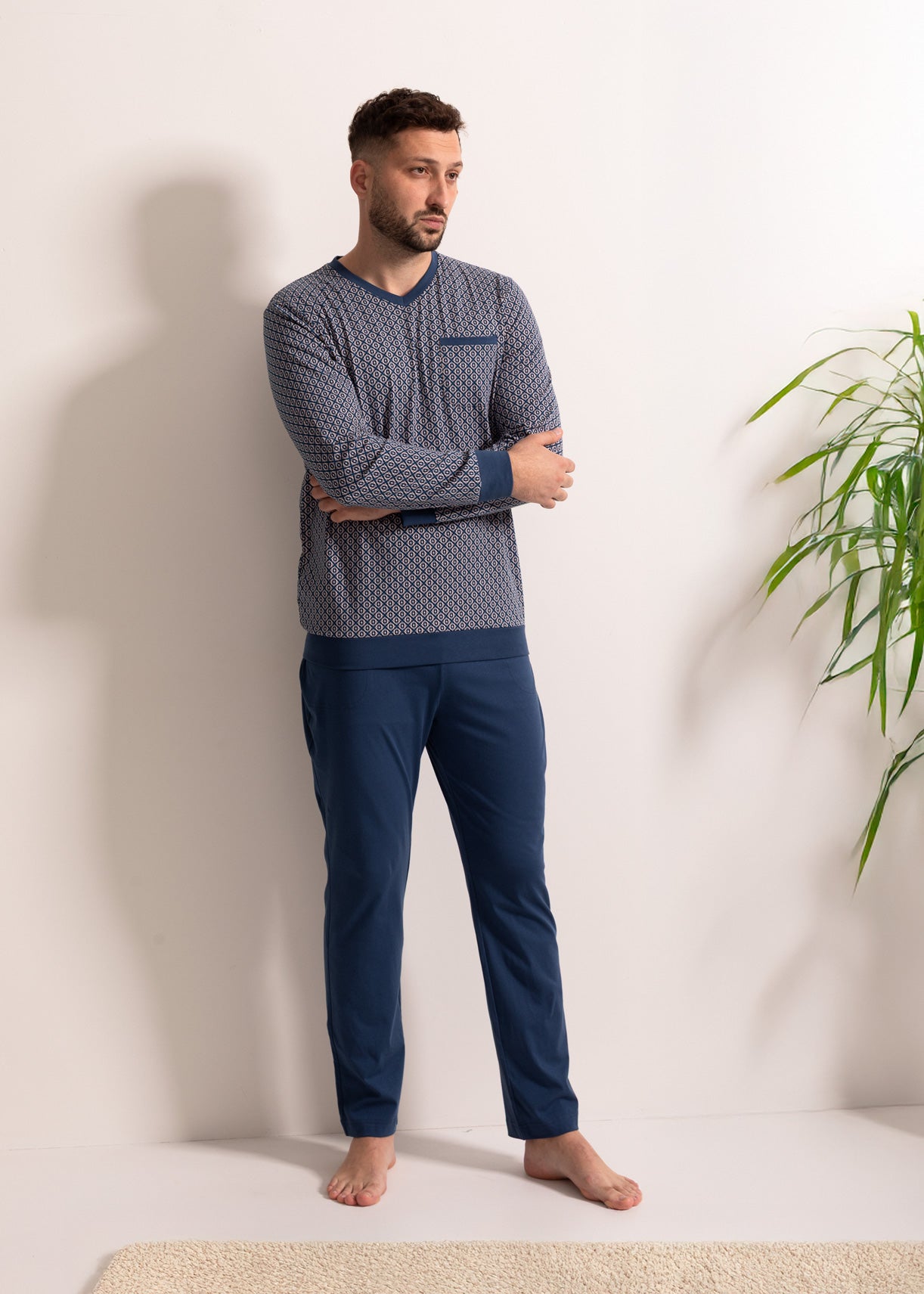Pijama Bărbați Arlo Bumbac TWIN