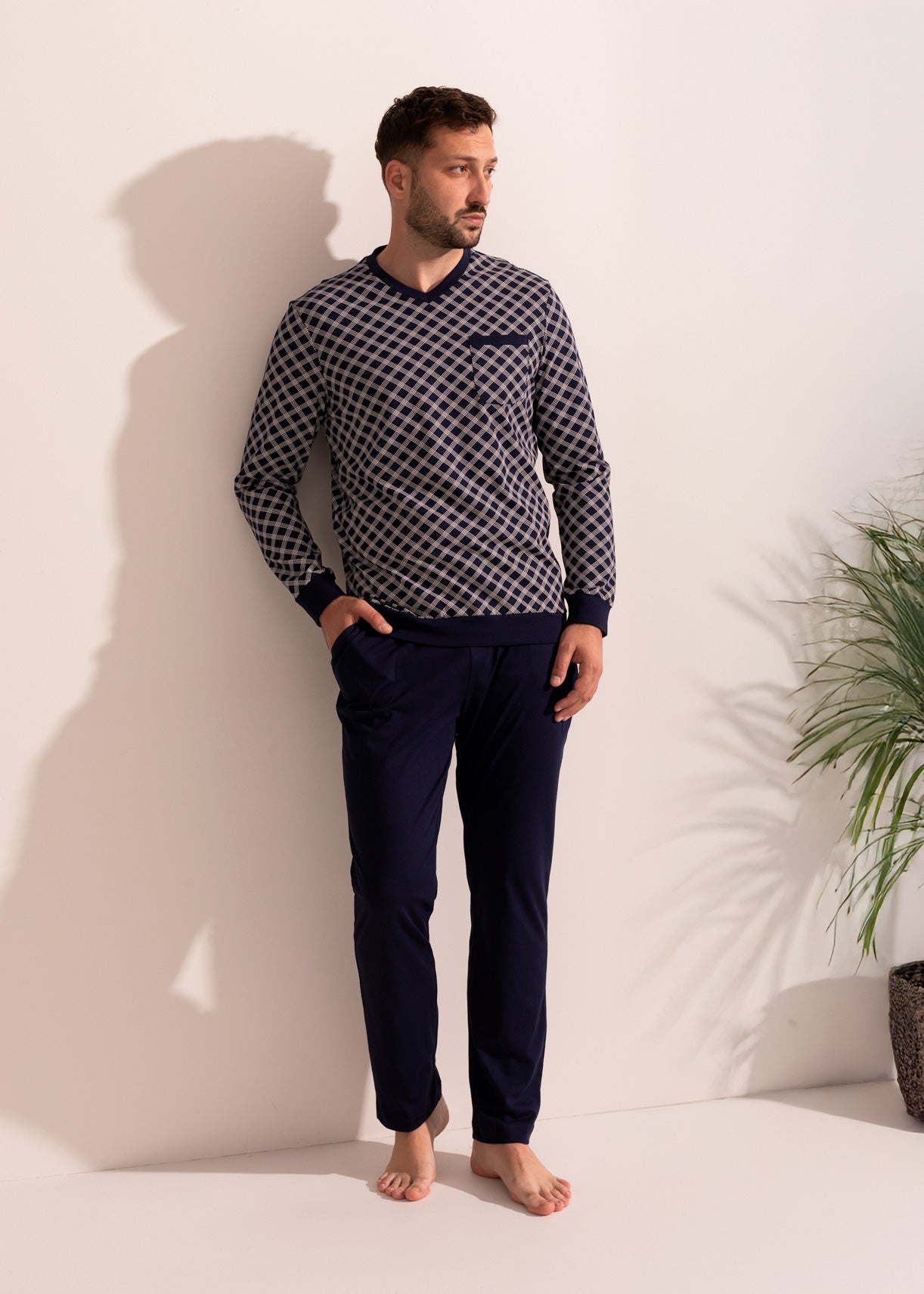 Pijama Bărbați Arlo Bumbac TWIN