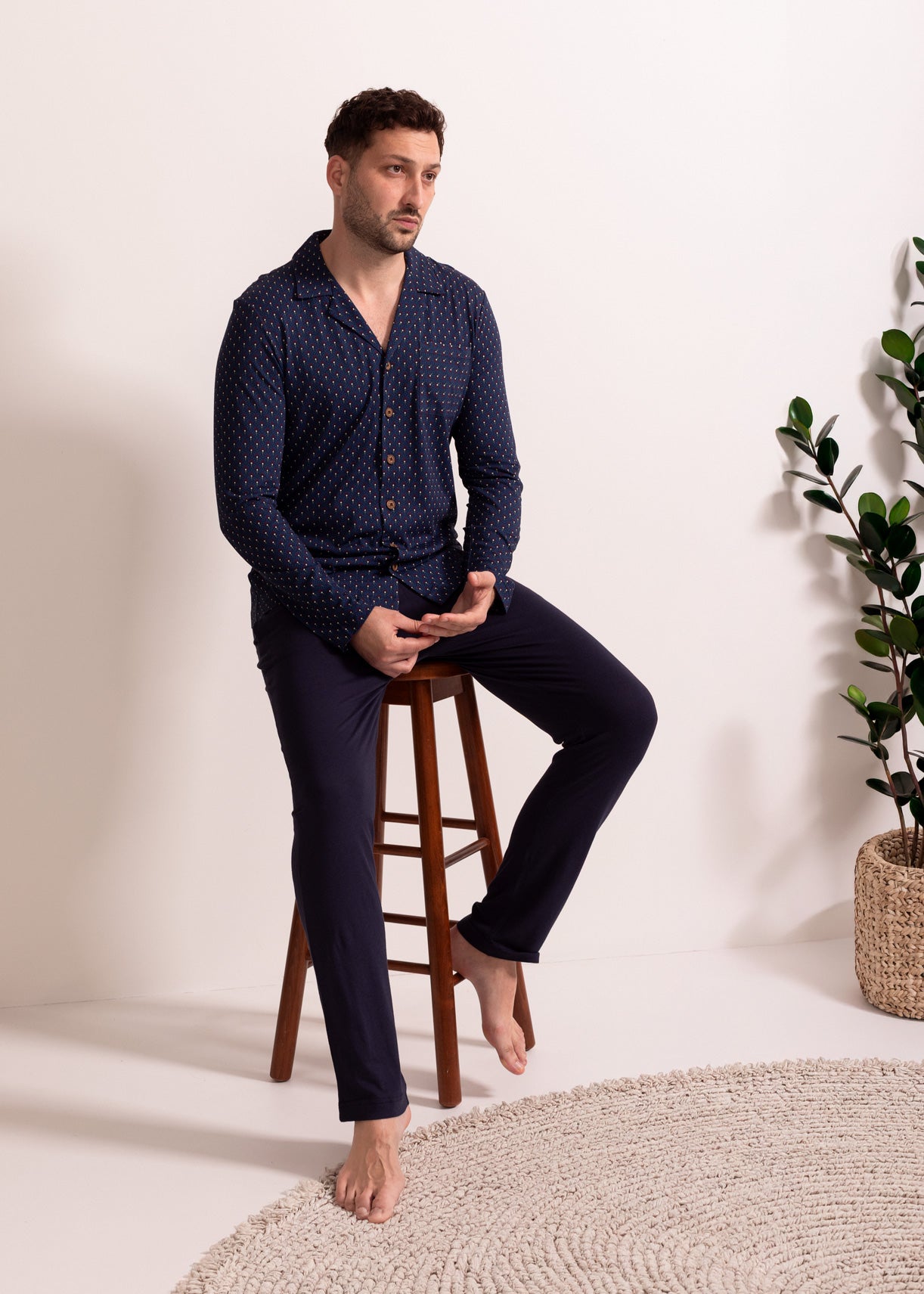 Pijama Bărbați Derek Bambus