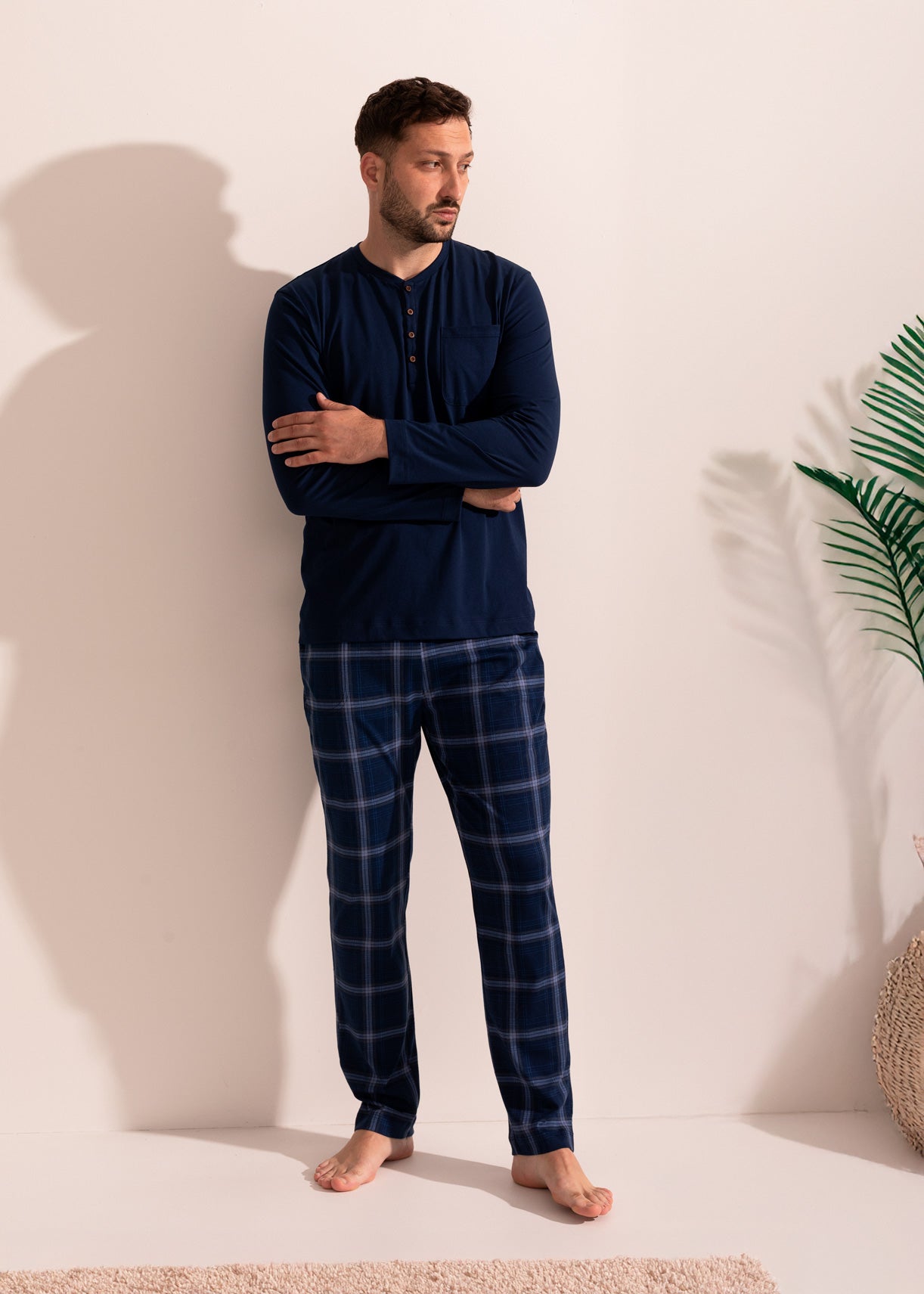 Pijama Bărbați Malcom Bumbac