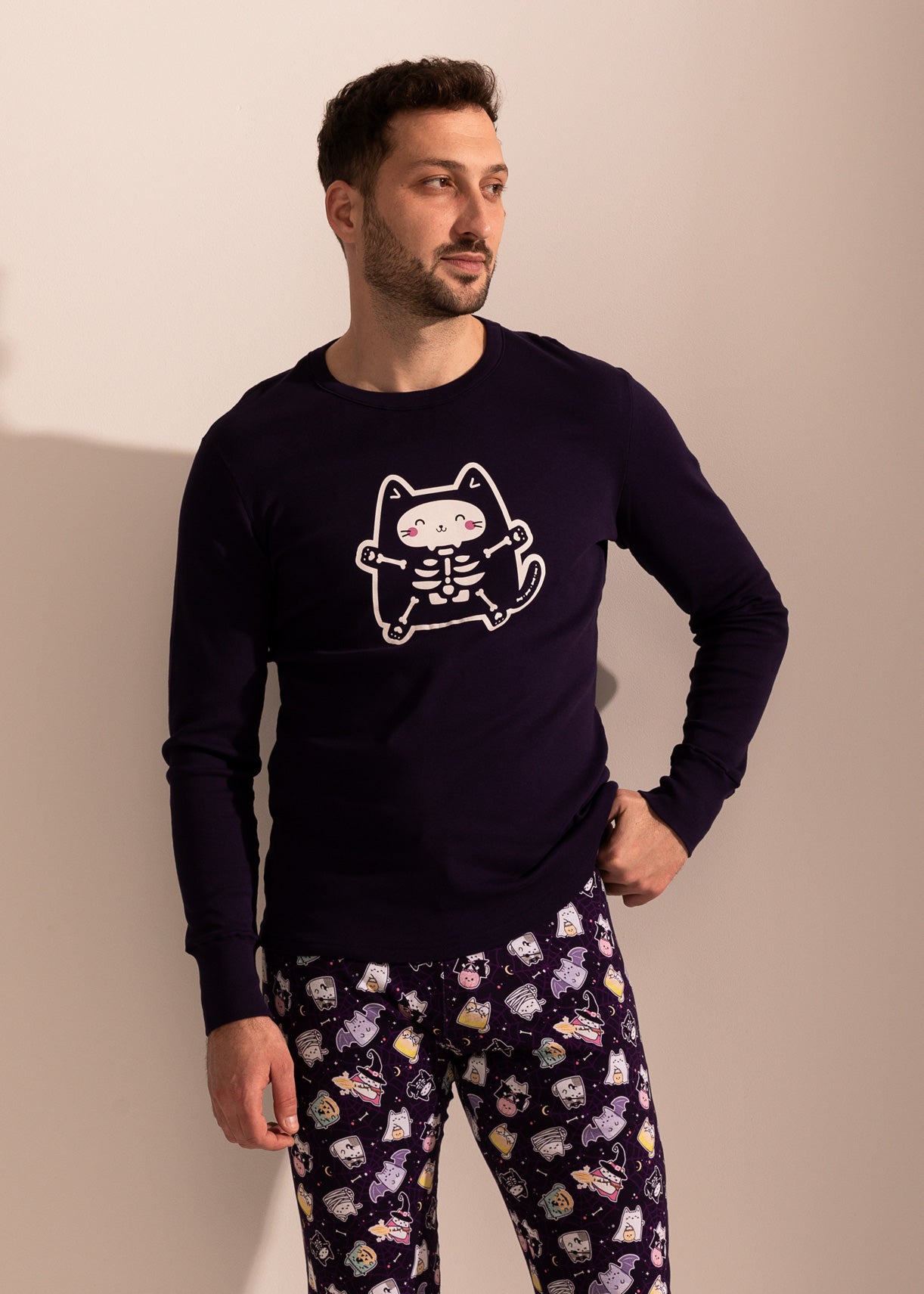 Pijama Bumbac Bărbați KattyCat Bumbac