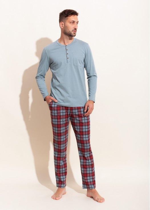Pijama Bumbac Bărbați Tartan