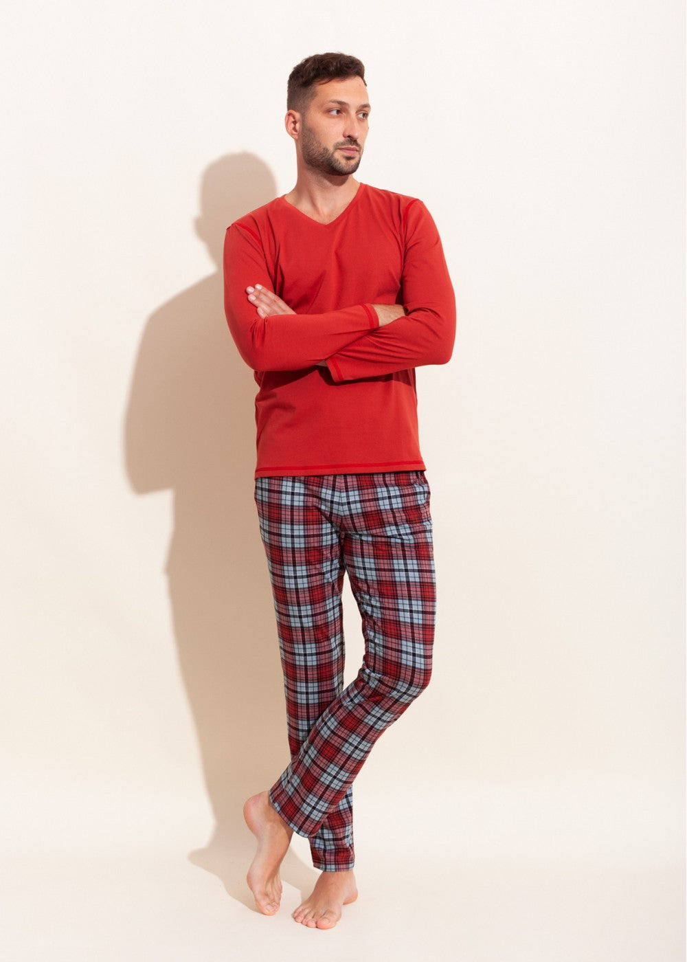 Pijama Bumbac bărbați Tartan