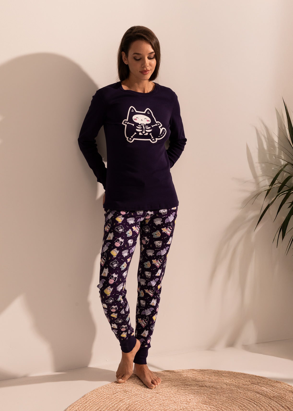 Pijama Bumbac Damă KattyCat Bumbac