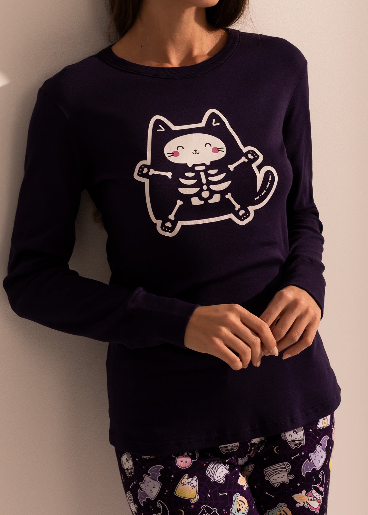 Pijama Bumbac Damă KattyCat Bumbac