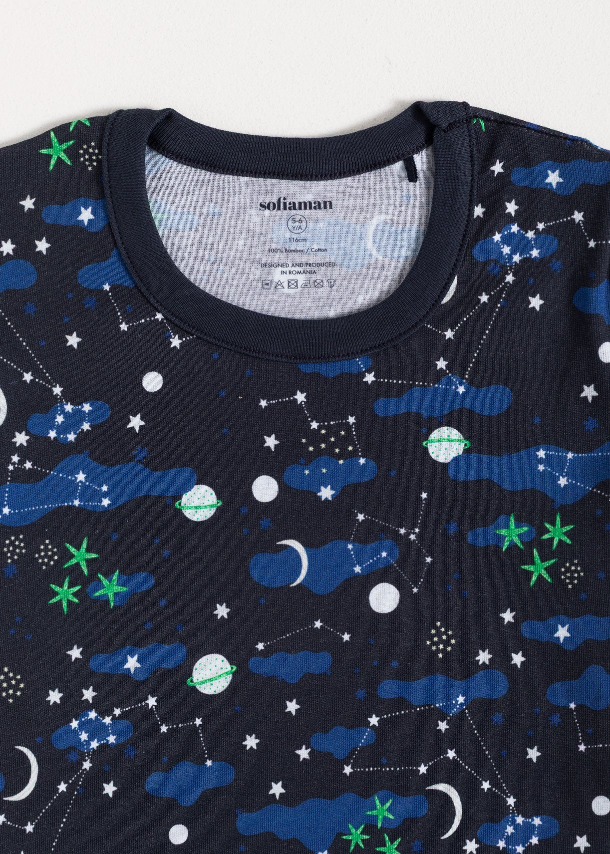 Pijama Copii Galaxy Bumbac