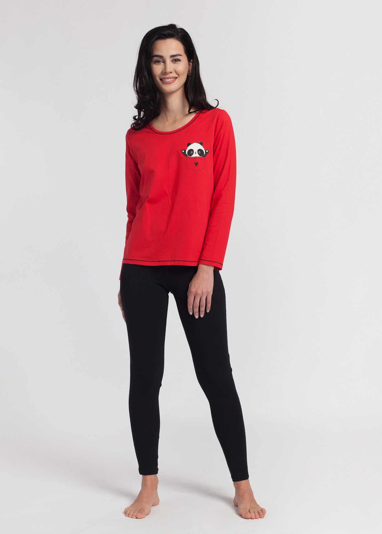 Pijama Damă Panda Bumbac