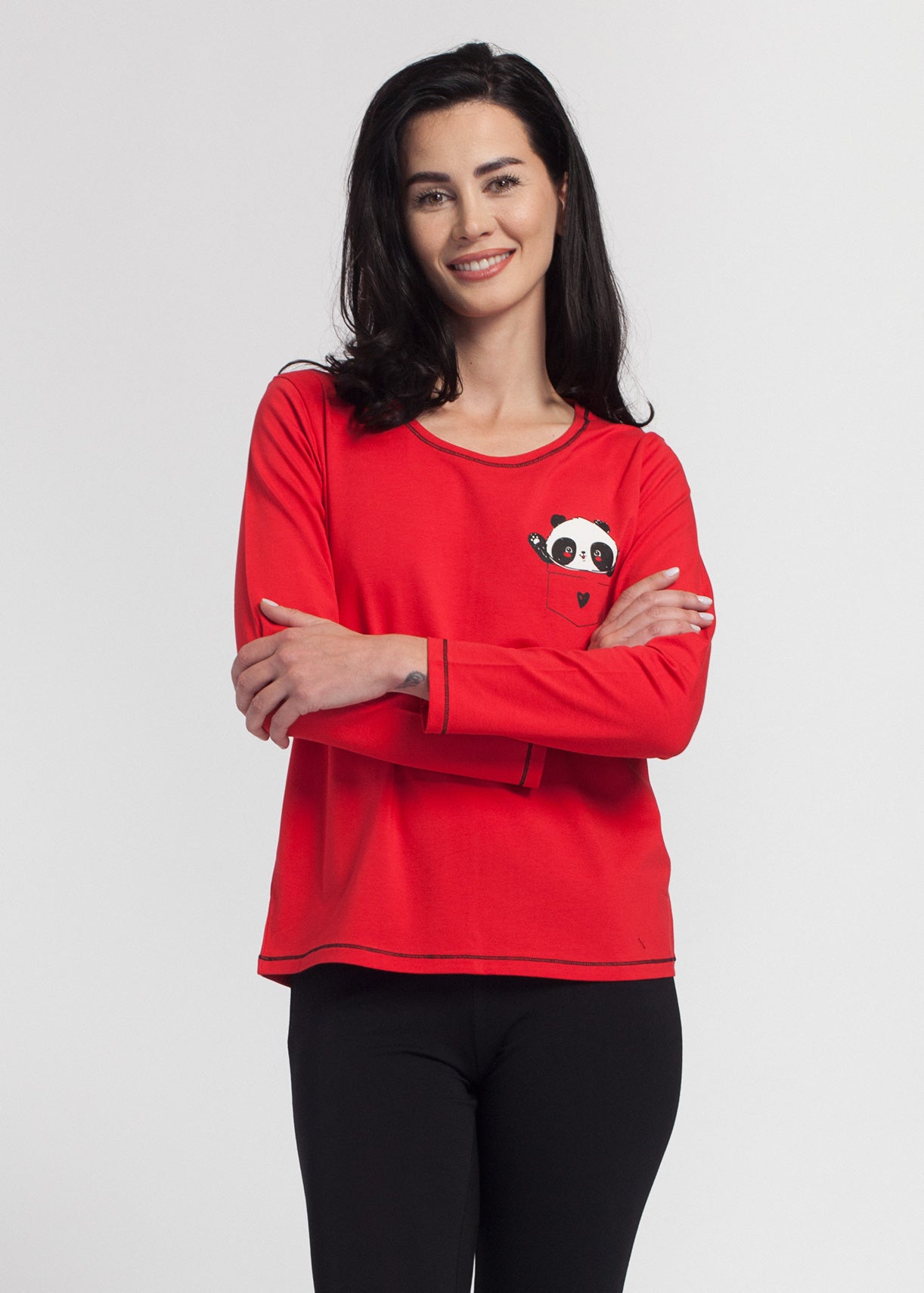 Pijama Damă Panda Bumbac