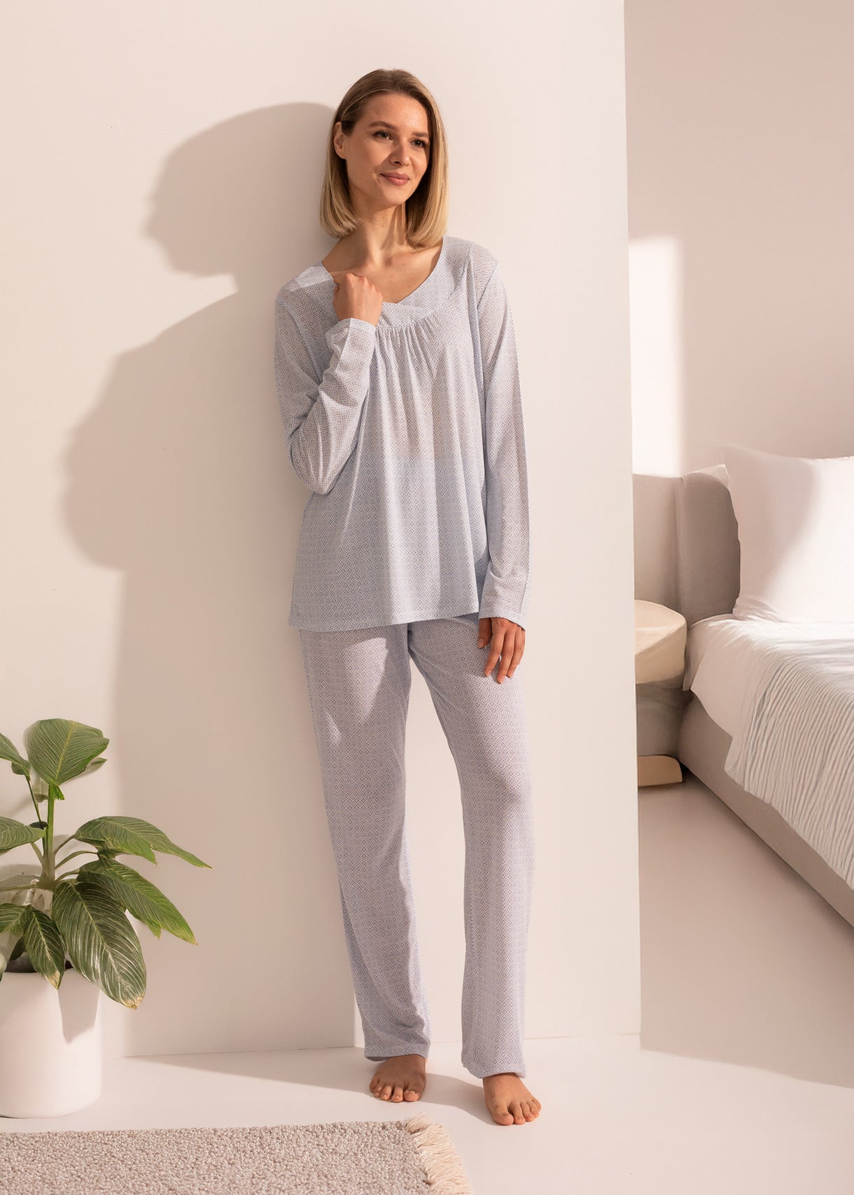 Pijama Damă Clara Micromodal