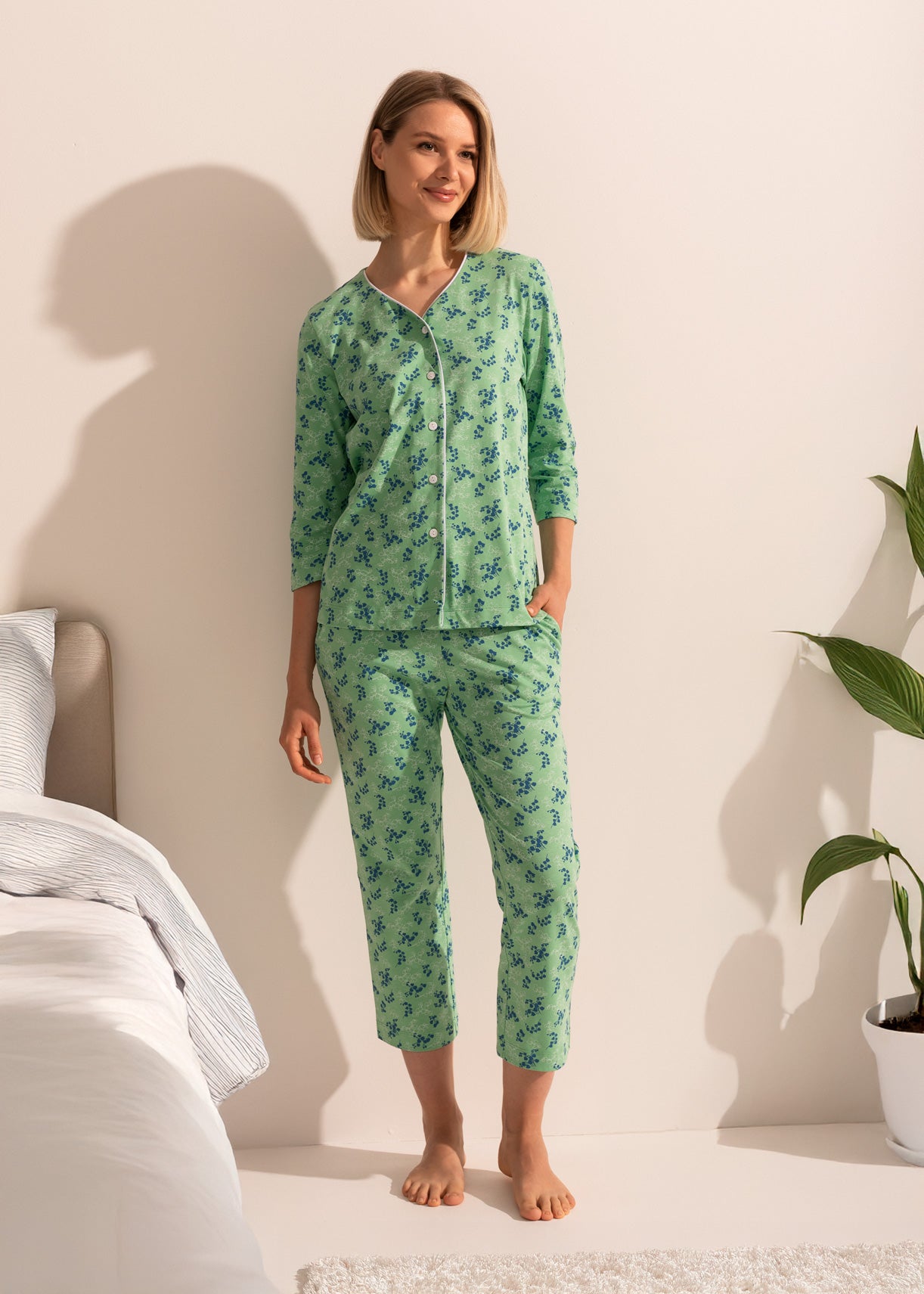 Pijama Damă Malena Bumbac TWIN