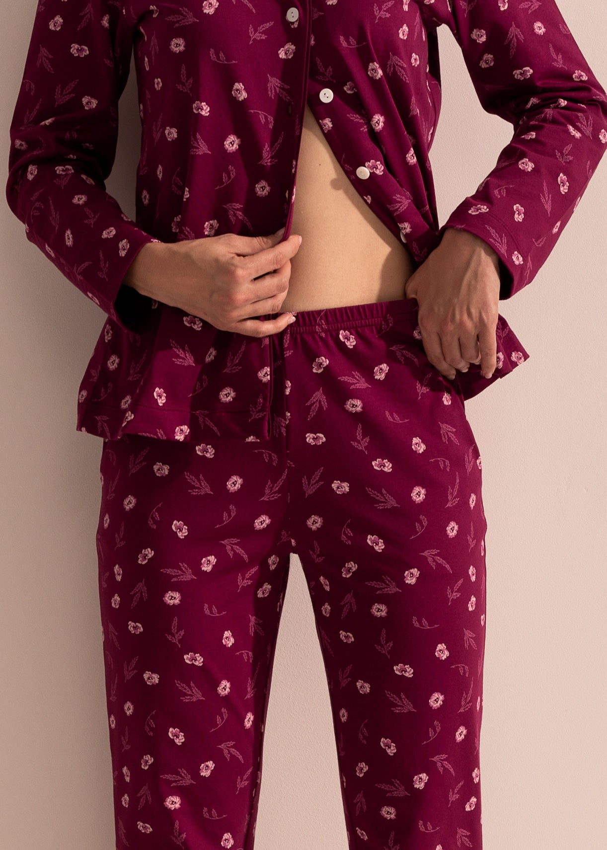 Pijama Damă Malena Bumbac TWIN mov