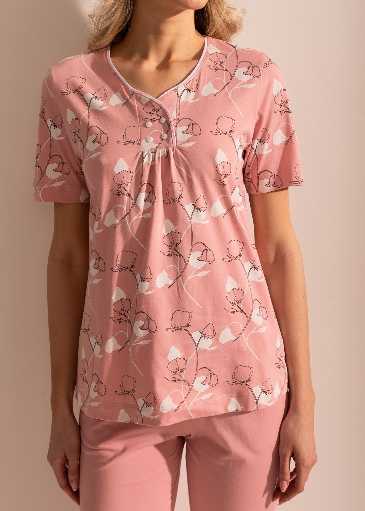 Pijama Damă Malena Bumbac TWIN