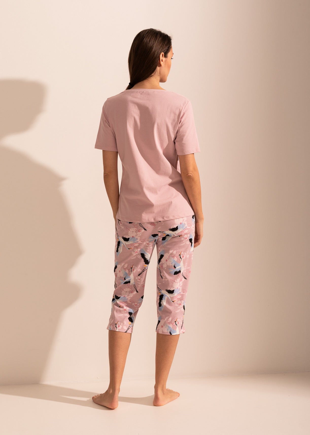 Pijama Damă Wild Birds Bumbac