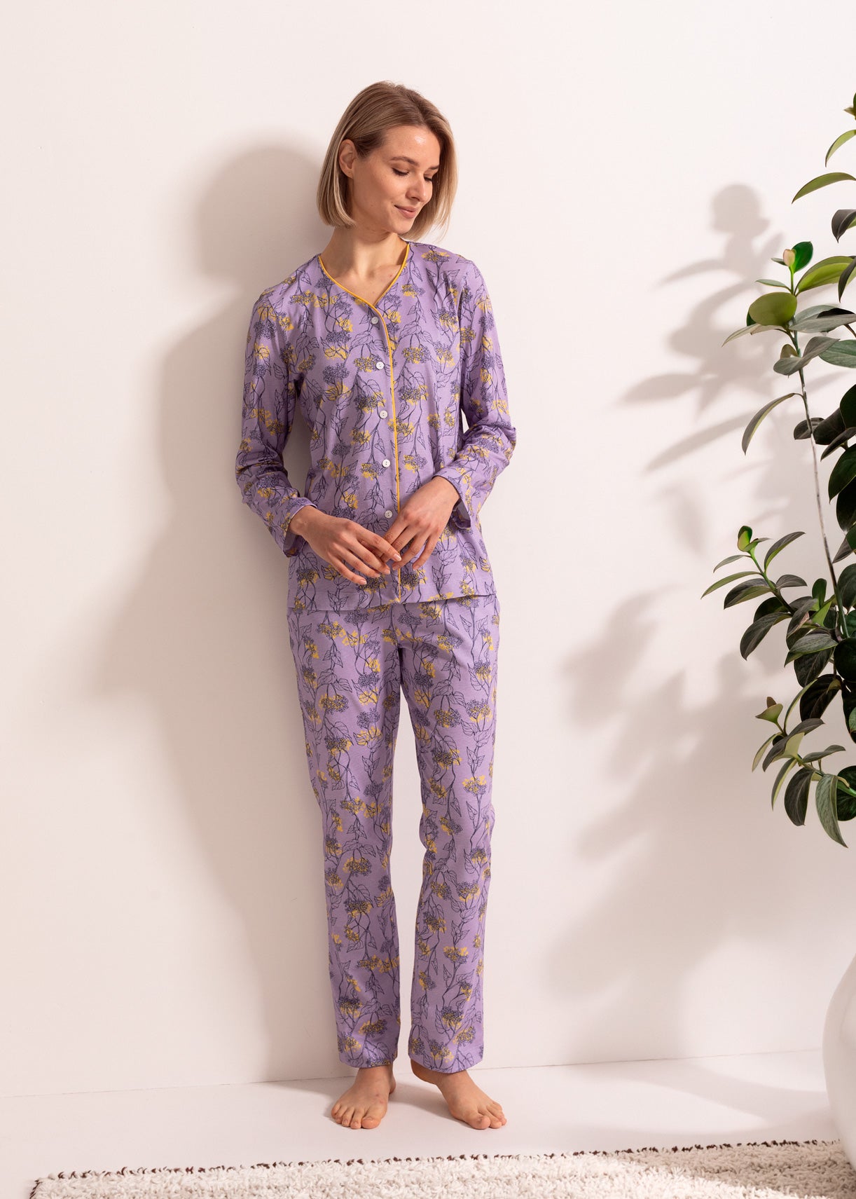 Pijama Damă Malena Bumbac TWIN