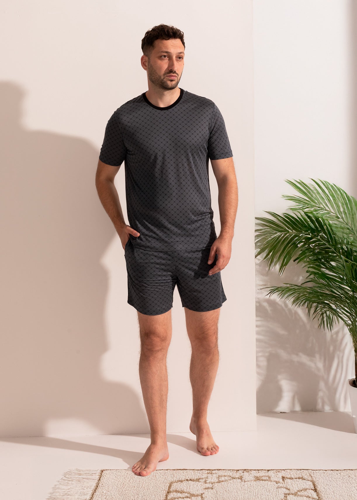 Pijama Bărbați Calvin Micromodal Slim Fit