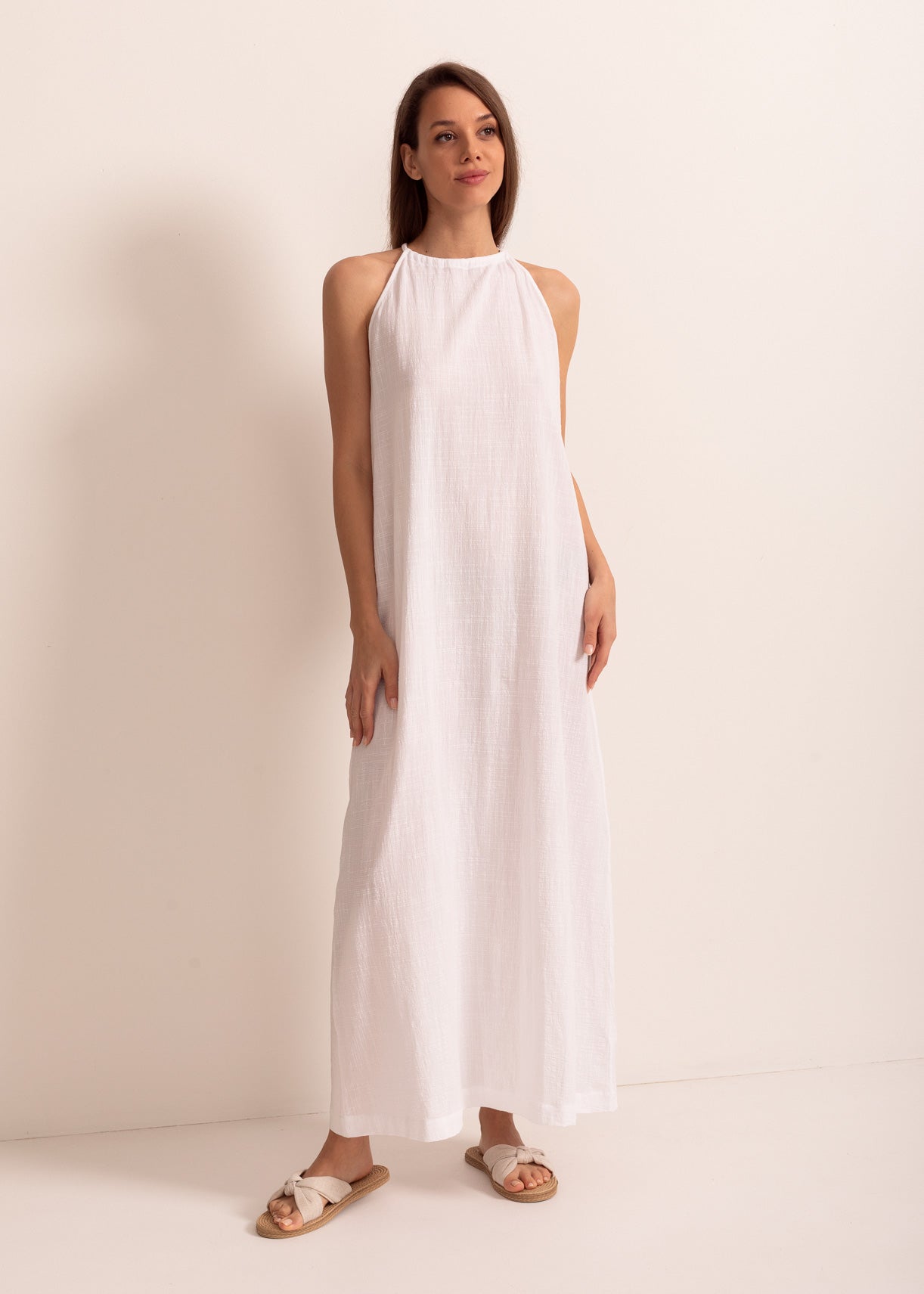 Rochie Damă Capri Pânză Topită Bumbac