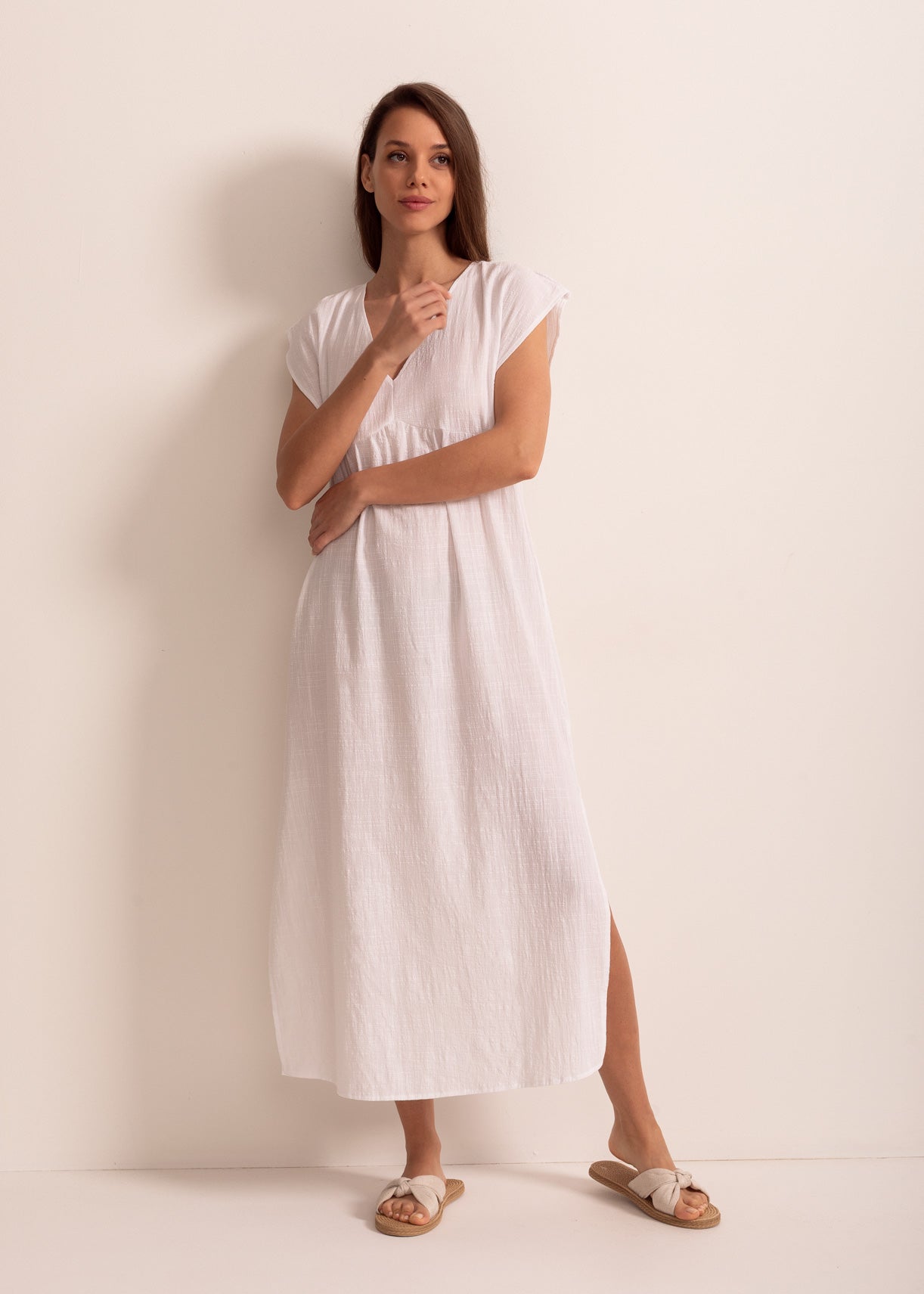 Rochie Damă Capri Pânză Topită Bumbac