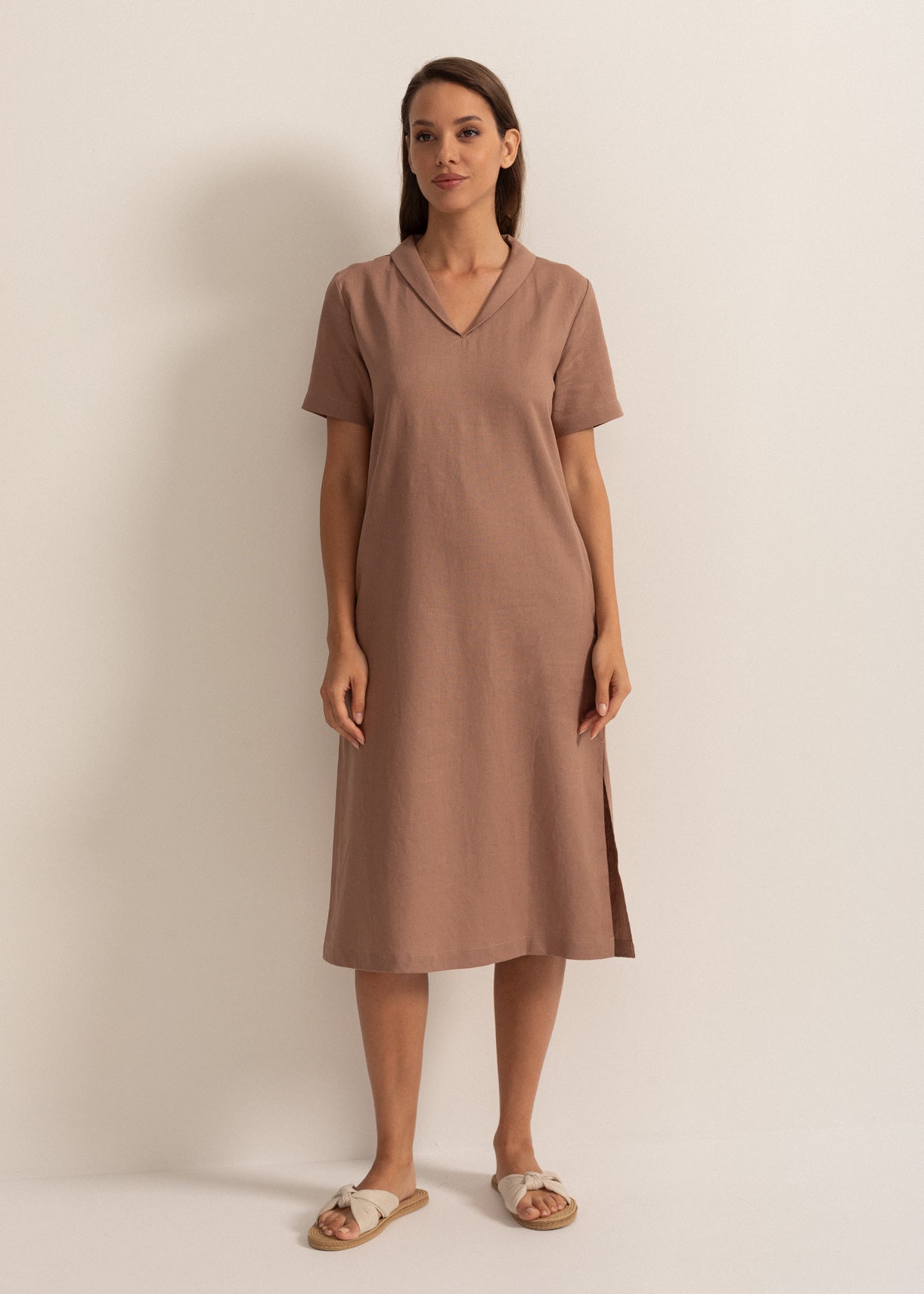 maama Rochie damă Cool Flax maro| Sofiaman