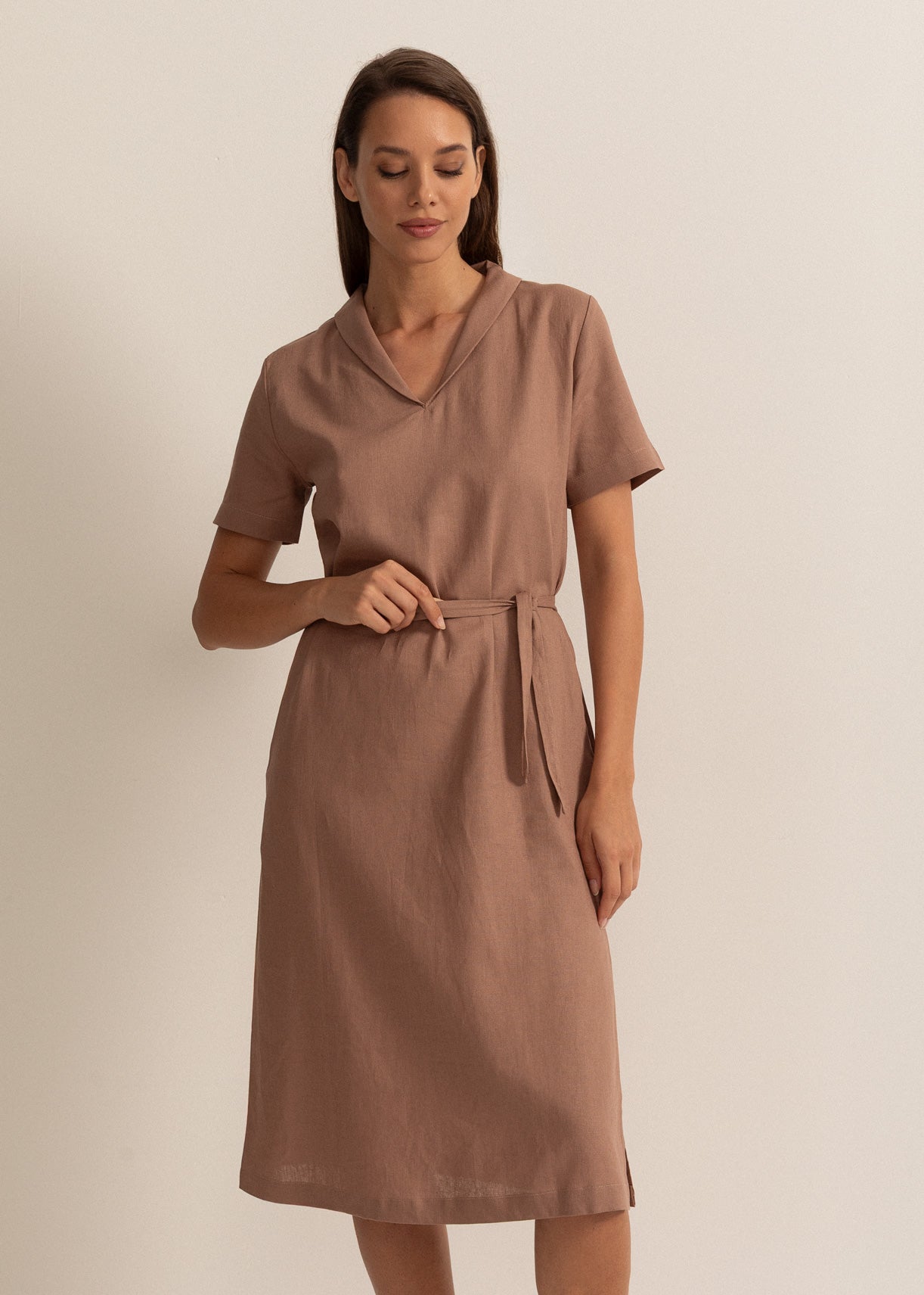 maama Rochie damă Cool Flax maro| Sofiaman