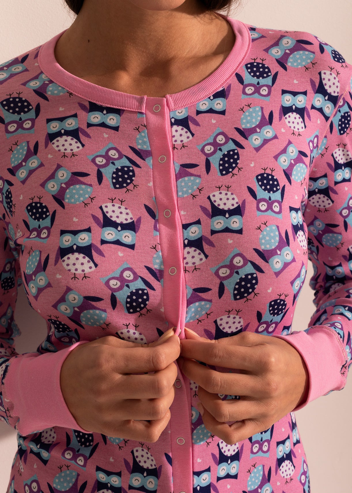 Salopetă Damă Pink Owl Bumbac