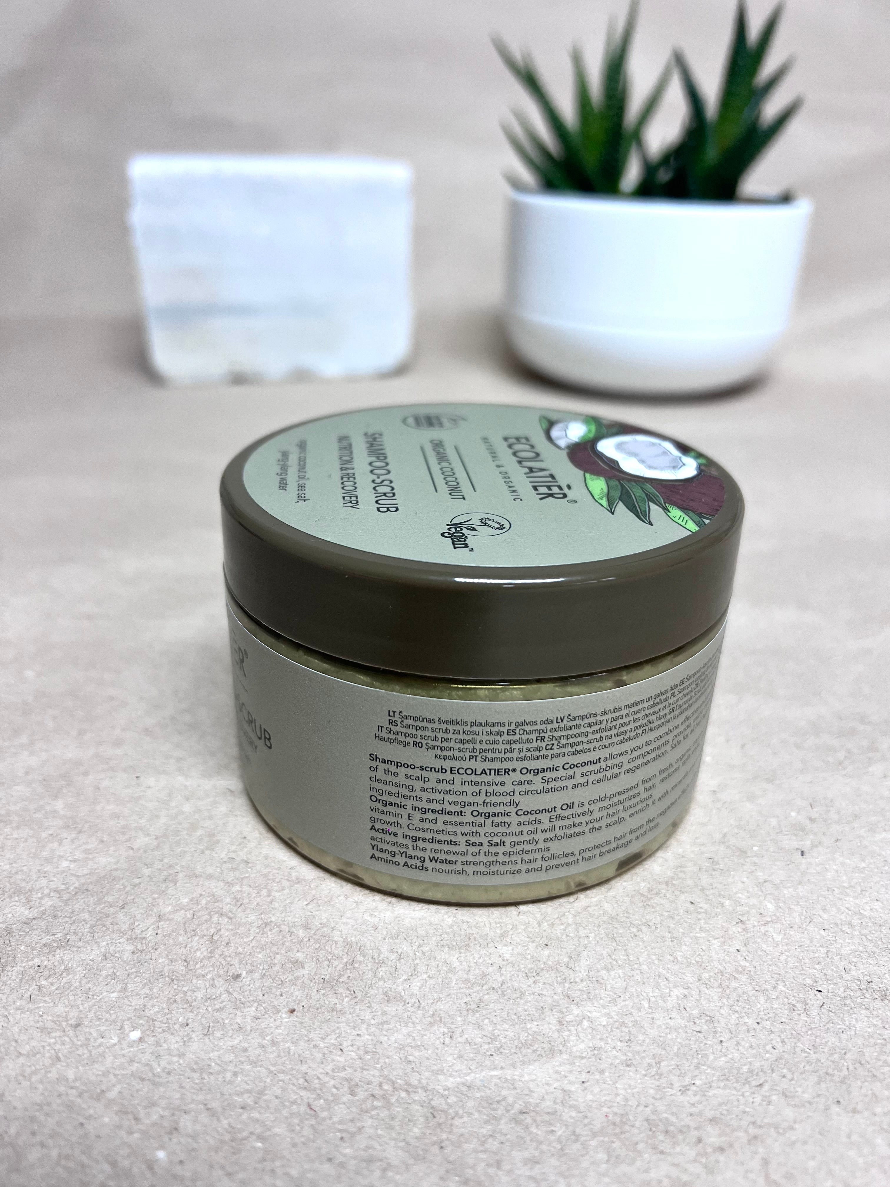Șampon-scrub cu ulei de cocos