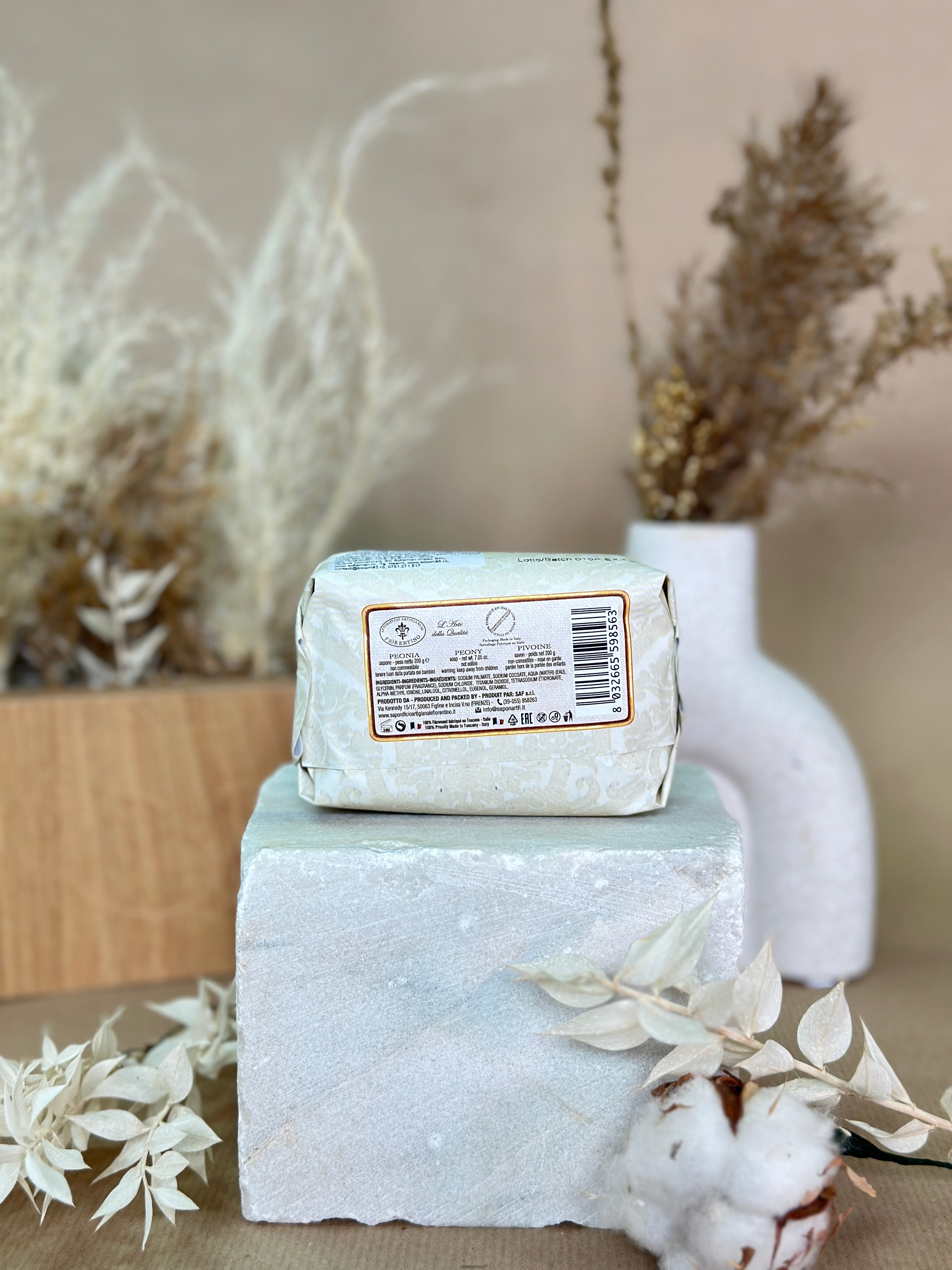 Săpun natural Fiorentino Bujori-Handmade