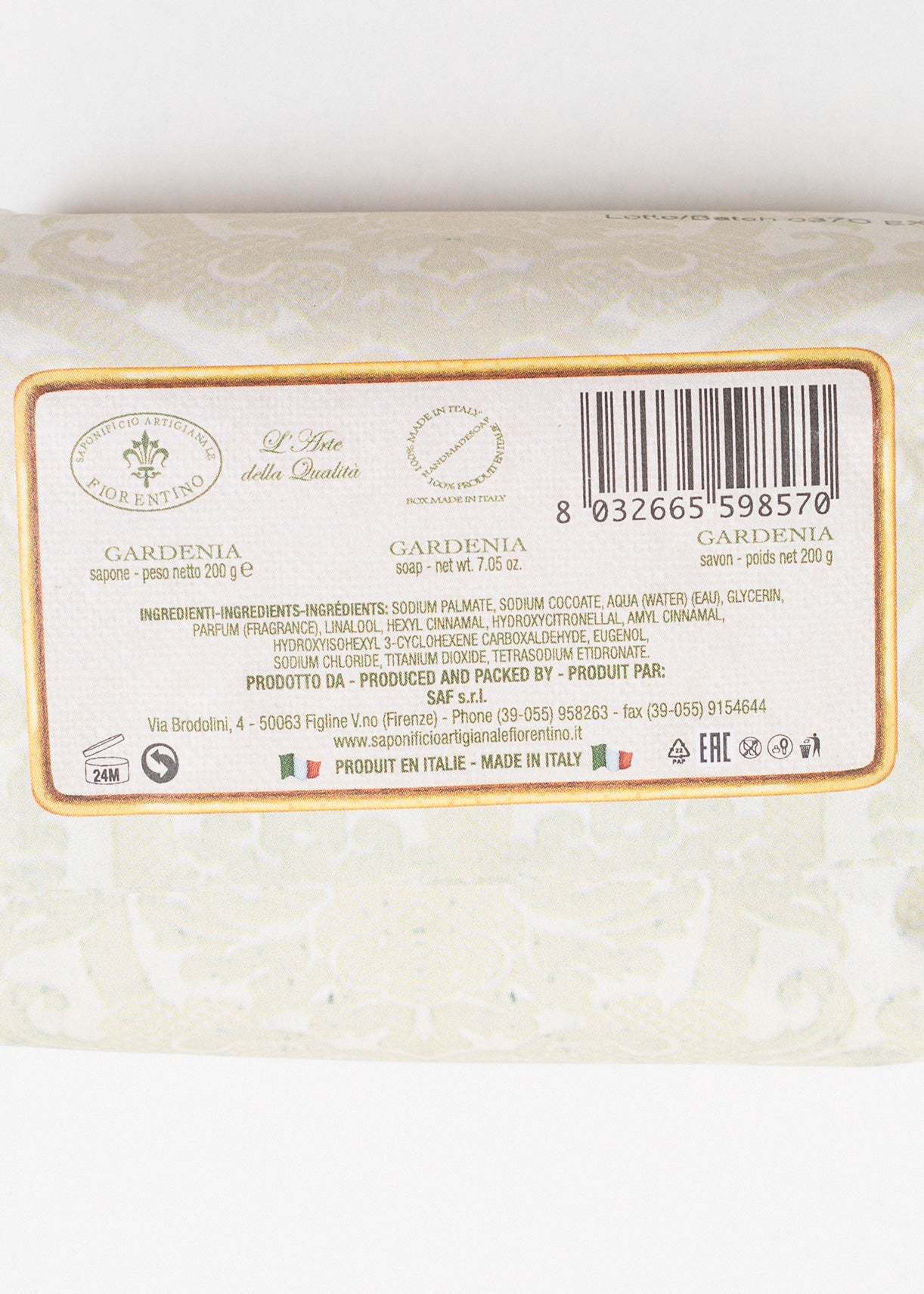 Săpun Natural Fiorentino Gardenie Handmade