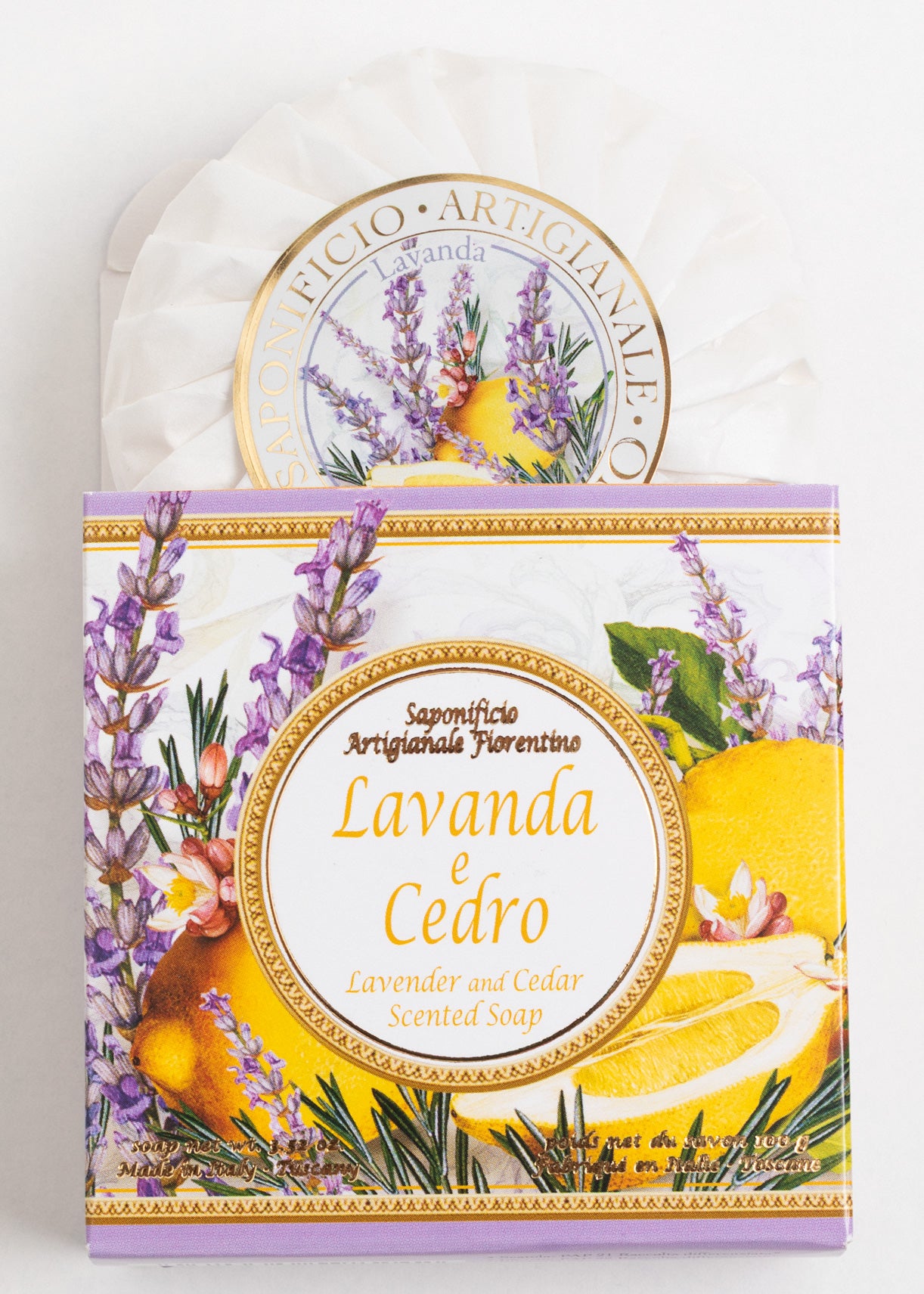 Săpun Natural Fiorentino Lavandă Și Cedru-Handmade