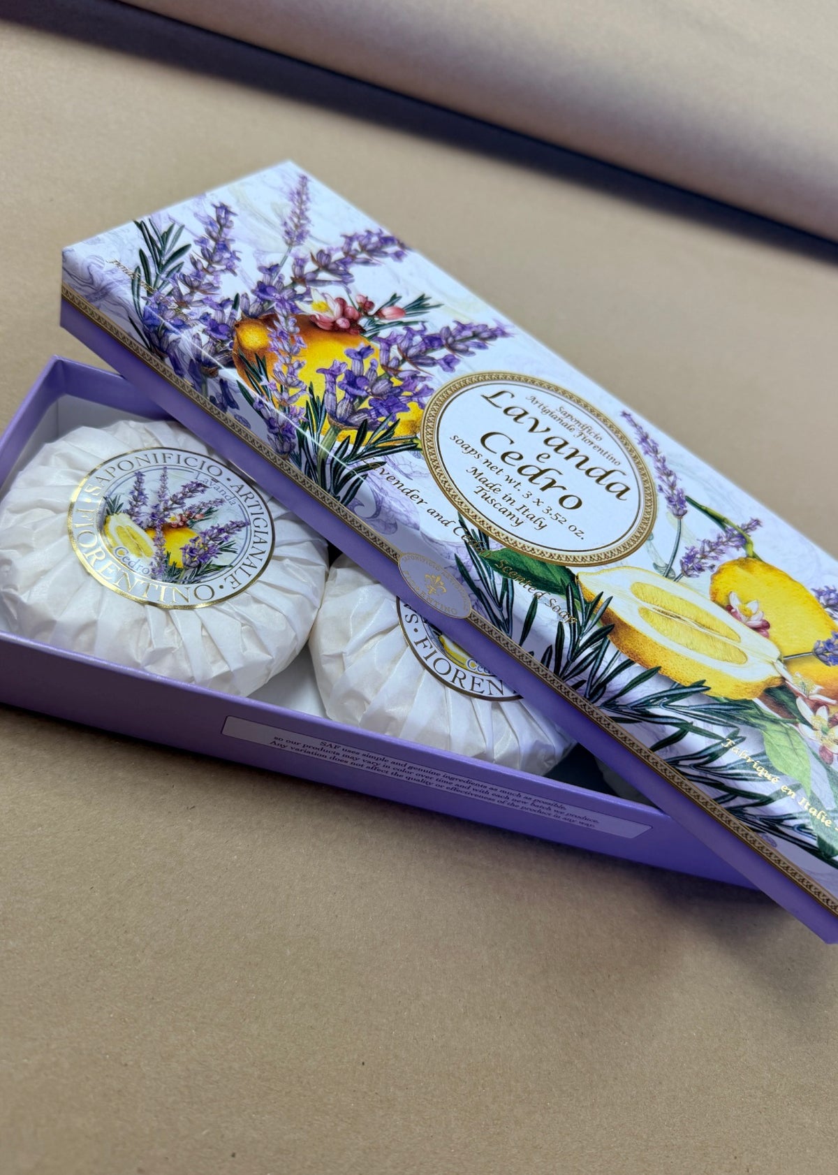 Săpun Natural Fiorentino Lavandă și Cedru Handmade