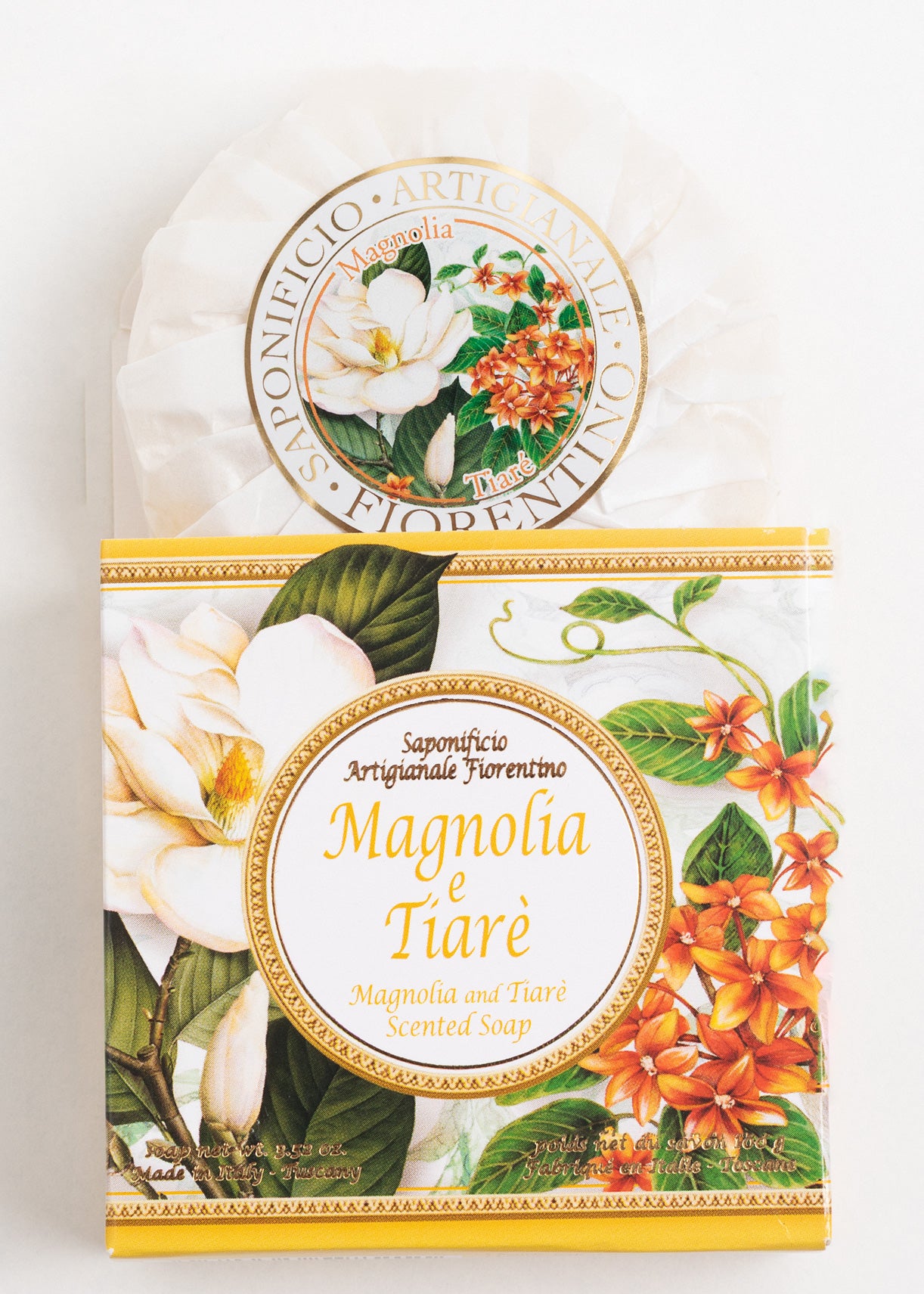 Săpun Natural Fiorentino Magnolie și Flori De Tiare-Handmade