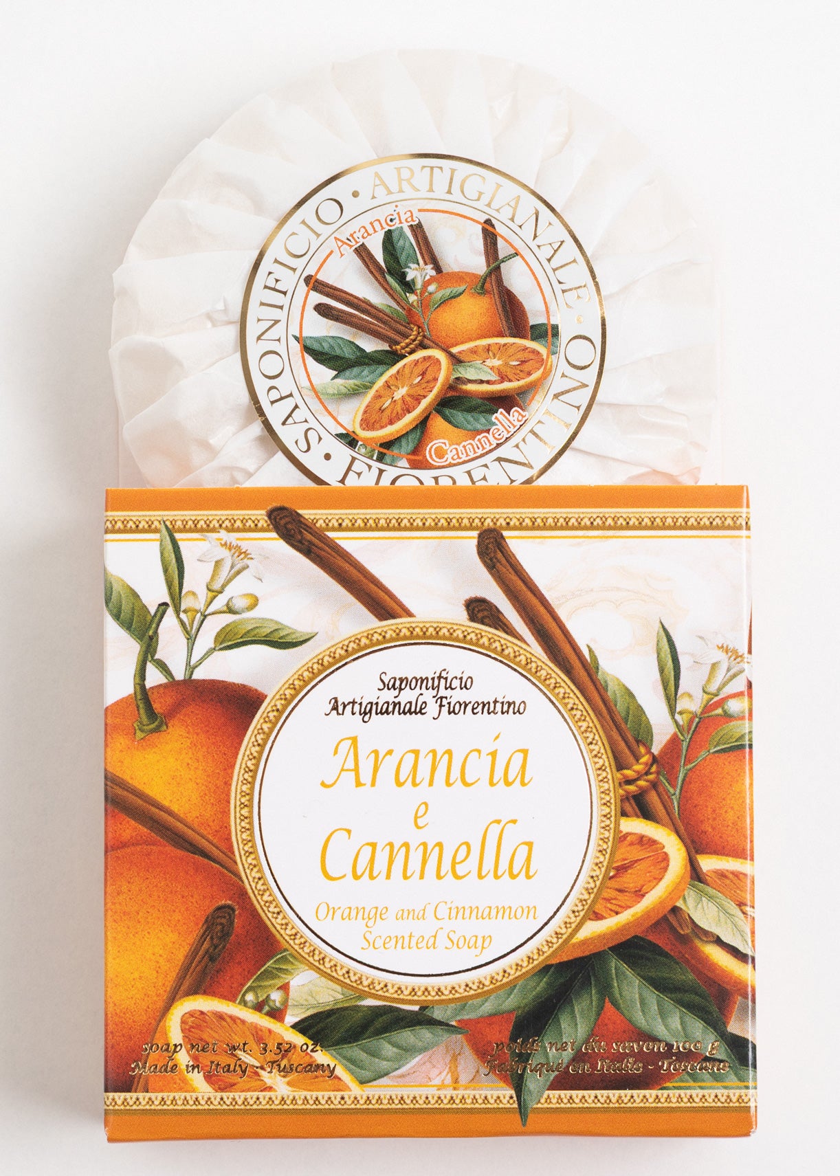 Săpun Natural Fiorentino Portocală Și Scorțișoară-Handmade