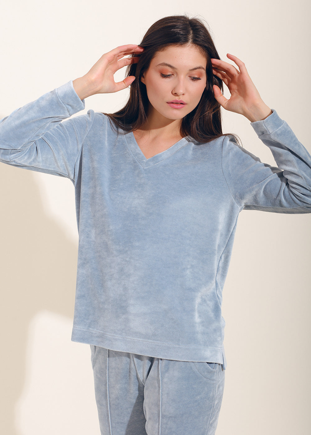 Women's Velvet Blouse