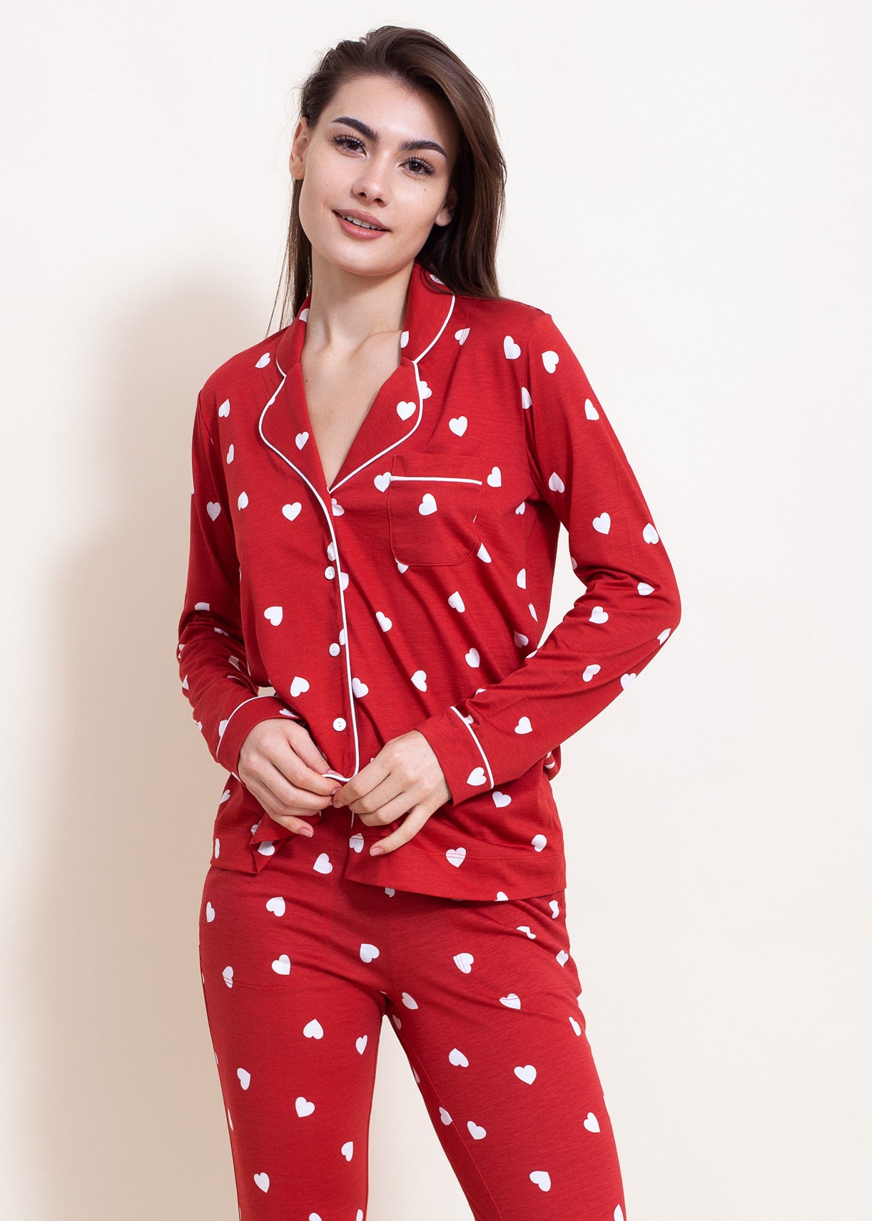 Pijama Damă Hearts Modal